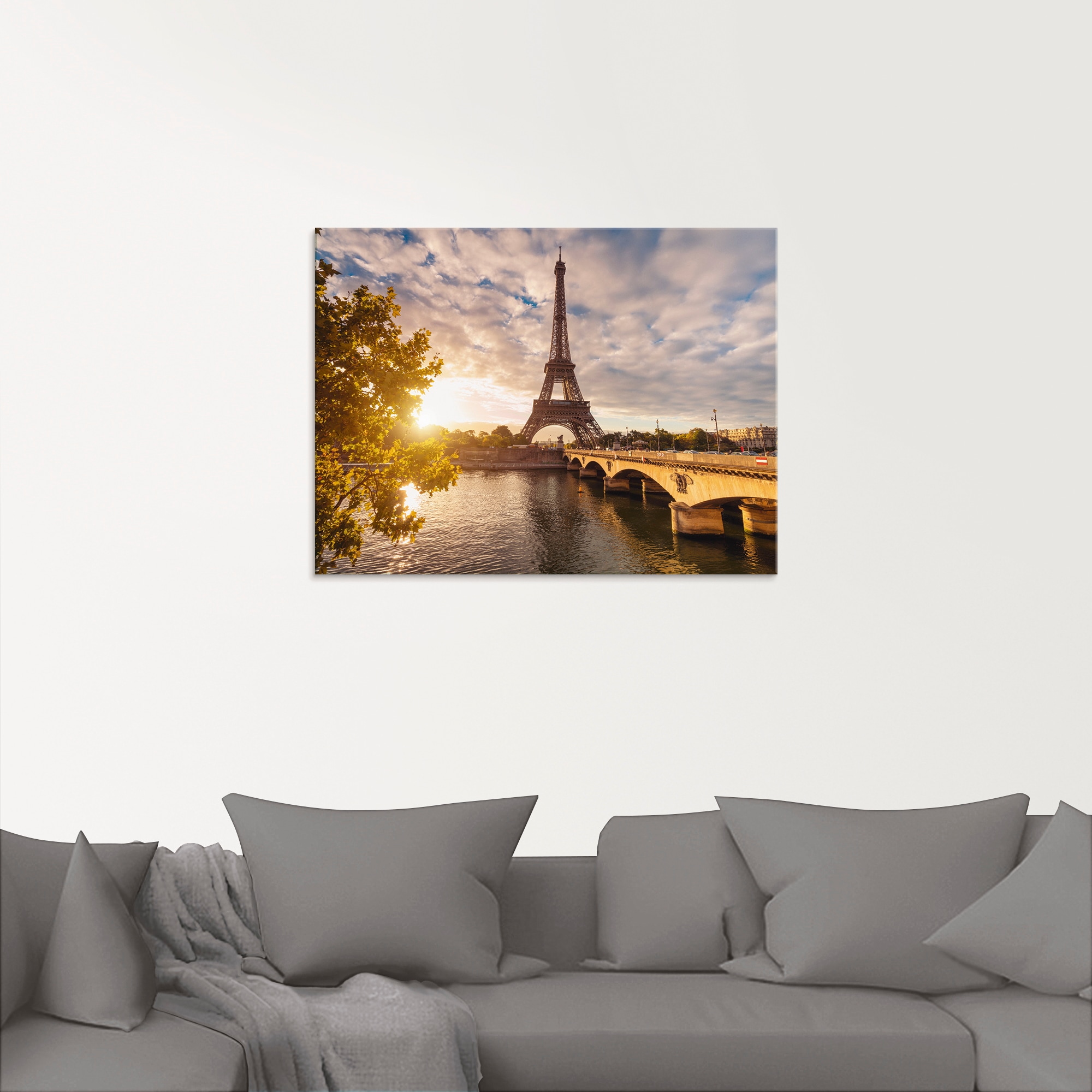 Artland Glasbild »Paris Eiffelturm II«, Gebäude, (1 St.), in verschiedenen Grössen