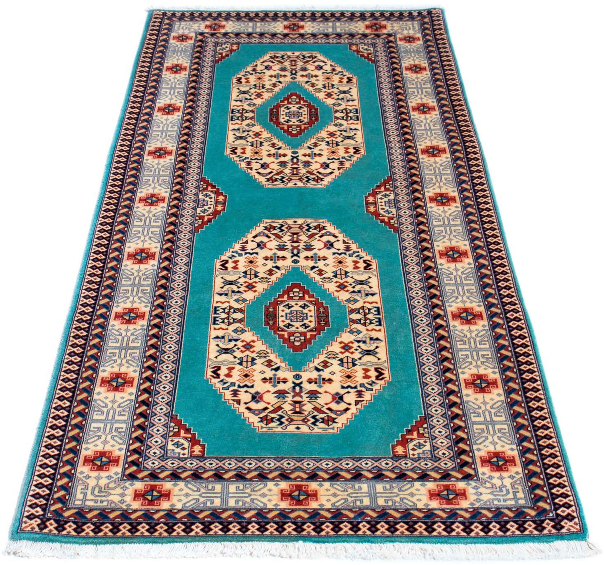 Image of morgenland Orientteppich »Perser - Täbriz - Royal - 180 x 76 cm - blau«, rechteckig, 7 mm Höhe, Wohnzimmer, Handgeknüpft, Einzelstück mit Zertifikat bei Ackermann Versand Schweiz