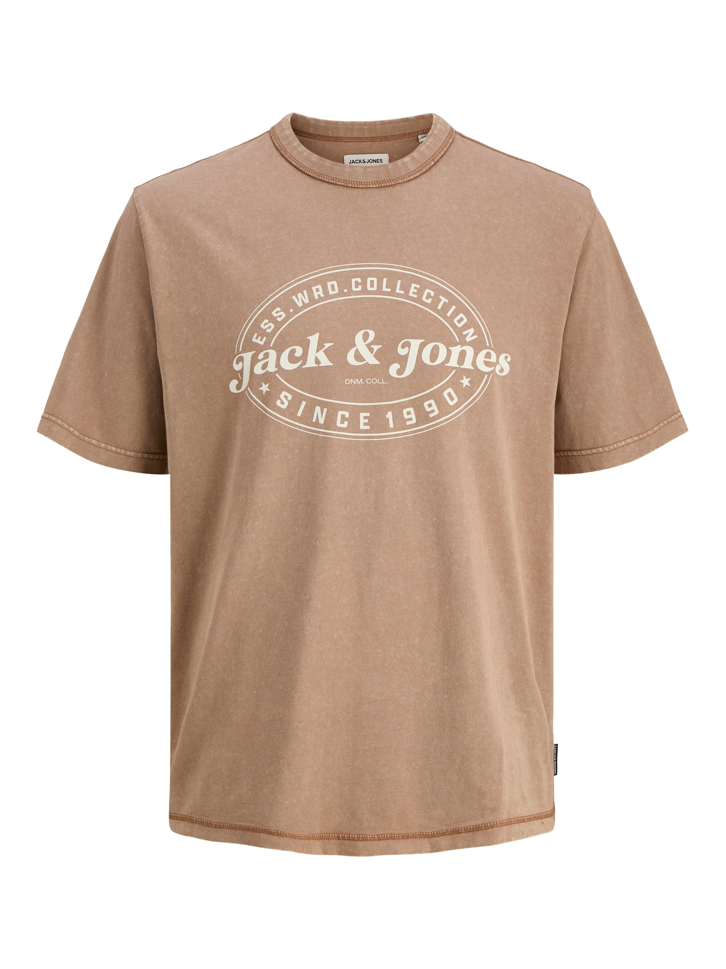 Jack & Jones Rundhalsshirt »JJEDOVER PRINT TEE SS CREW NECK«