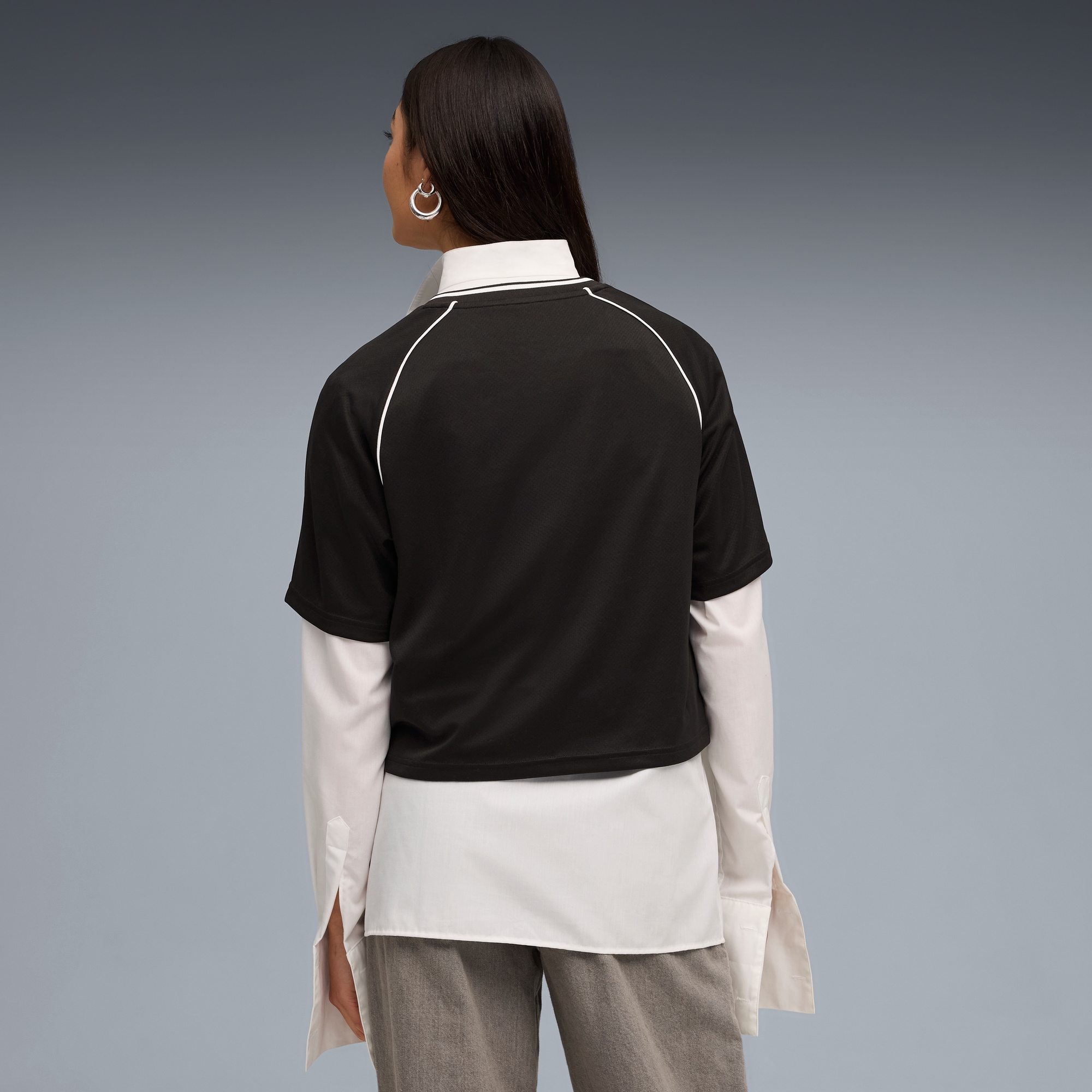 PUMA T-Shirt »ESS RELAXED CROPPED FOOTBALL JERSEY«
