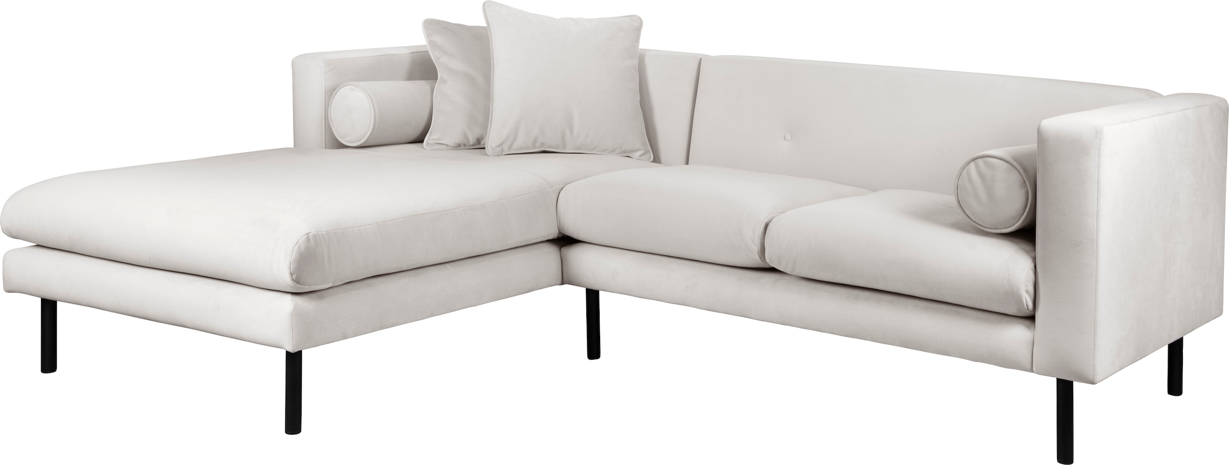 Guido Maria Kretschmer Home&Living Ecksofa »Lillibeth L-Form Designsofa, Masse B/T/H: 240/173/83 cm«, Zierkissen als Wendekissen, in Samtoptik oder Cord