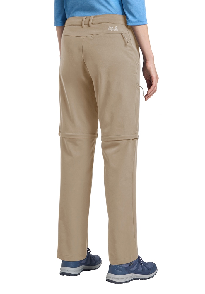 Jack Wolfskin Pantalon zip-off »PICO TRAIL ZIP OFF PANTS W«  avec fonction zip-off, respirant, à séchage rapide, coupe-vent