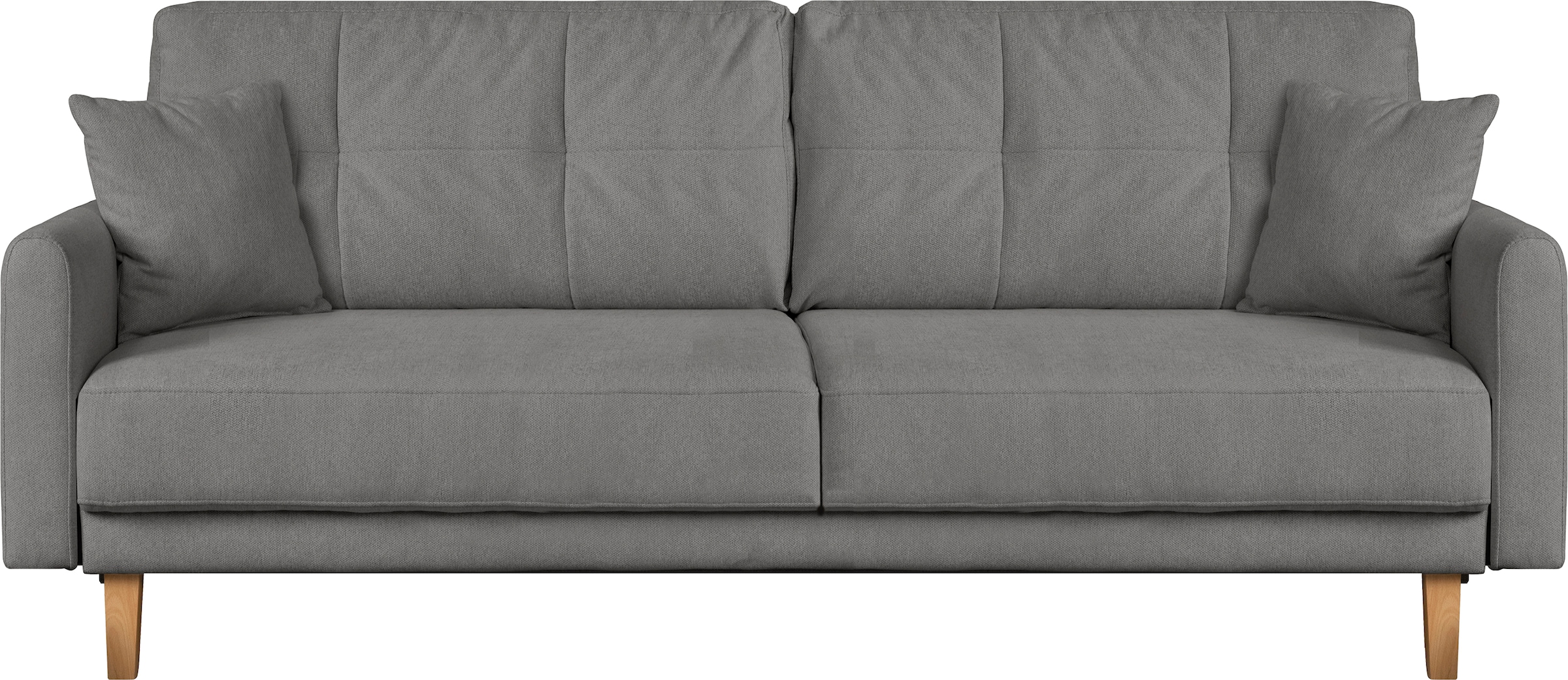 Home affaire 2-Sitzer »TRIPLO mit Wellenunterfederung, Masse B/T/H: 165/100/89 cm«, Sofa mit Steppung im Rückenbereich, incl. Rückenkissen und Zierkissen