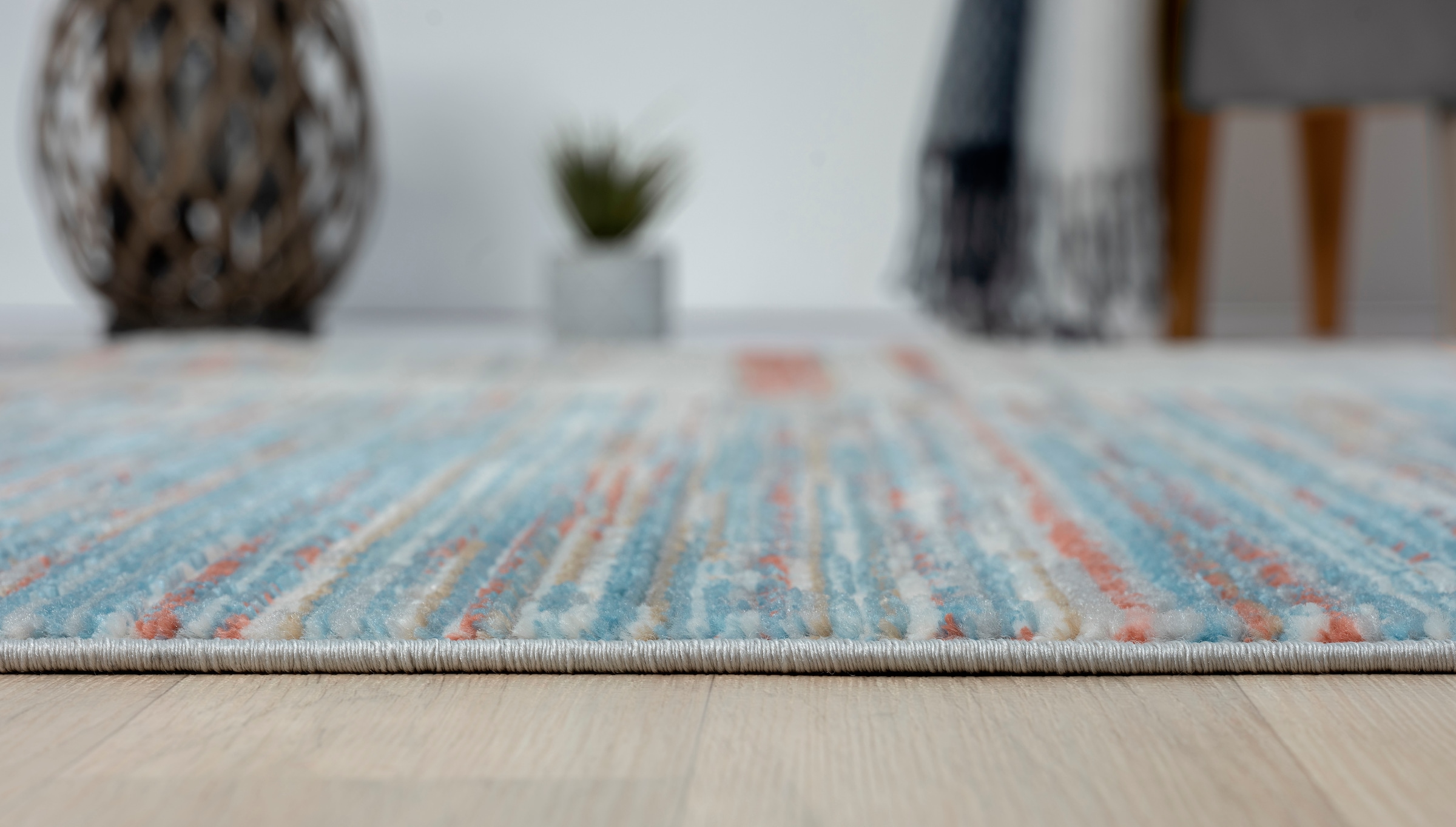 GOODproduct Tapis »Ziven« Rectangulaire 8 mm Höhe Kurzflor, modern bunt pflegeleicht, Hoch Tief, Wohnzimmer