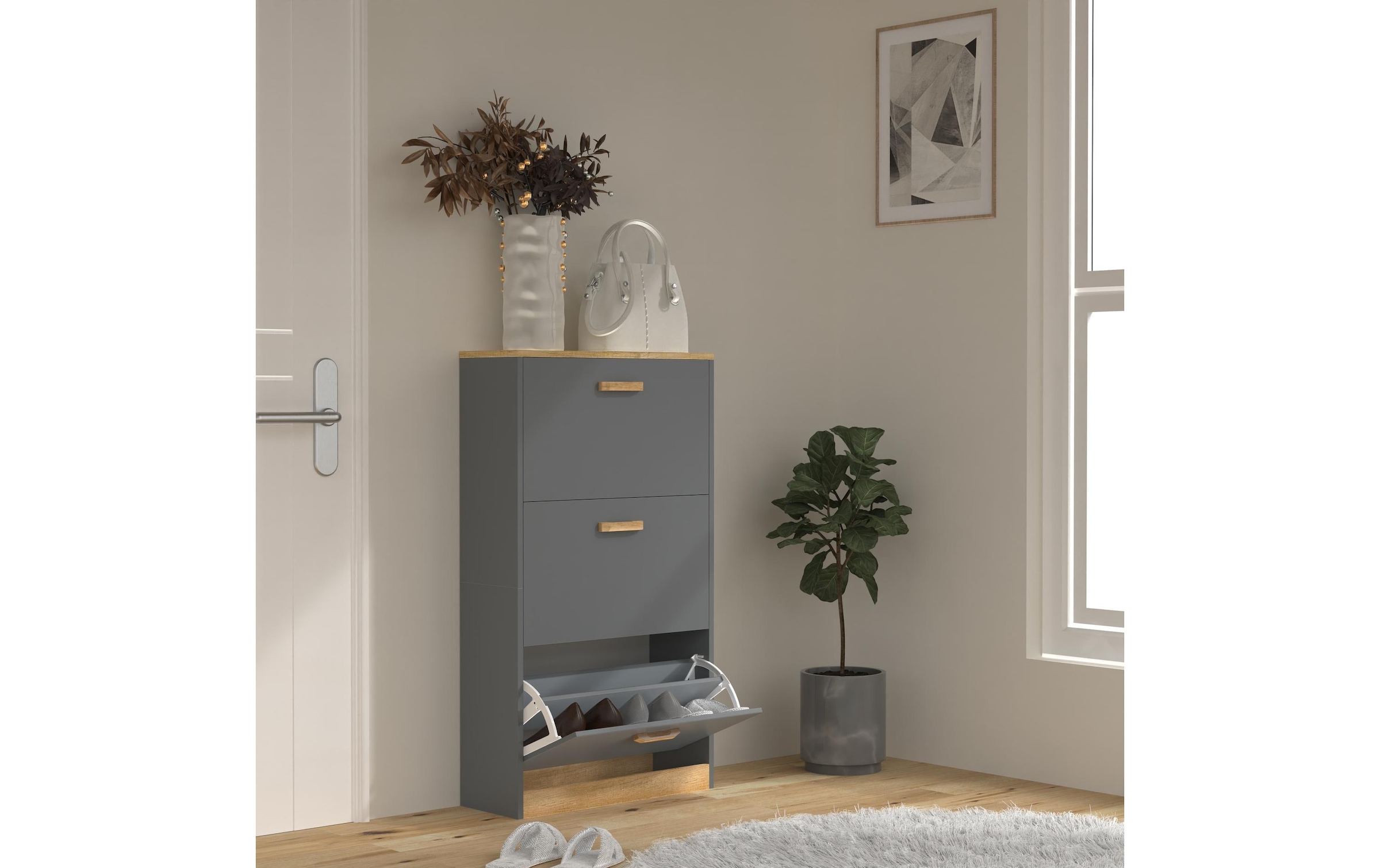 VCM Armoire à chaussures »Halom M 59 x 105 cm«