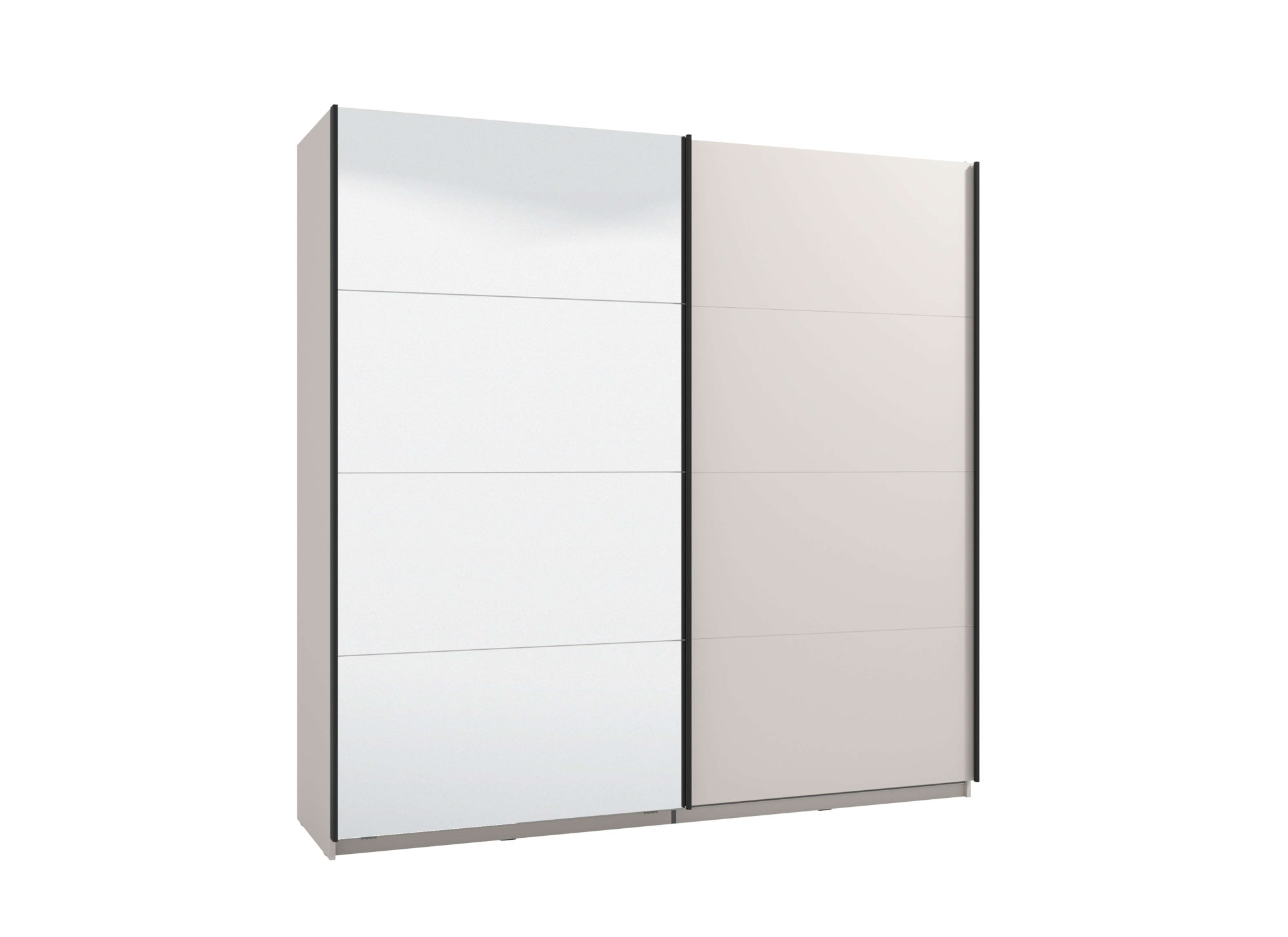 Image of Home affaire Schwebetürenschrank "Lucca, Kleiderschrank mit Spiegel und Glastür, FSC-zertifiziert" wahlweise mit 3 verschiedenen Innenausstattungen, 220x62x217,5cm