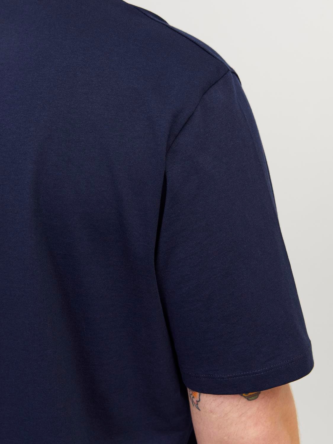 Jack & Jones PlusSize T-Shirt »JJEPAULOS TEE SS CREW NECK NOOS PLS«, mit Logo Stickerei