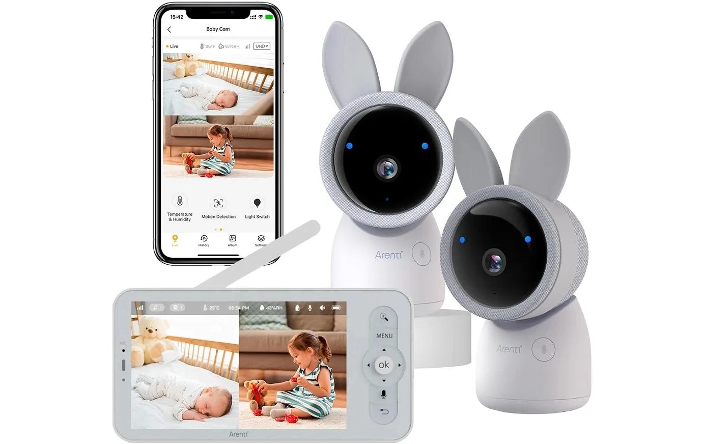 Image of Video-Babyphone "Arenti AINanny 2 Kamera Set"
