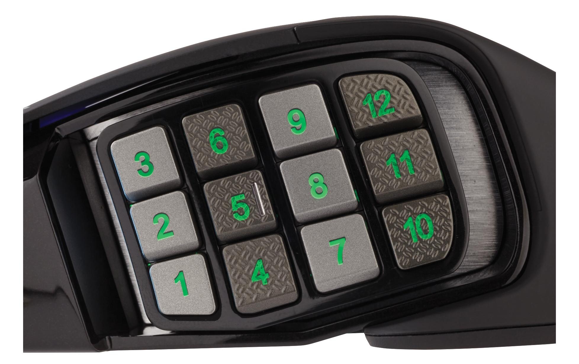 Corsair Gaming-Maus »Corsair Scimitar RGB Elite, schwarz«, kabelgebunden