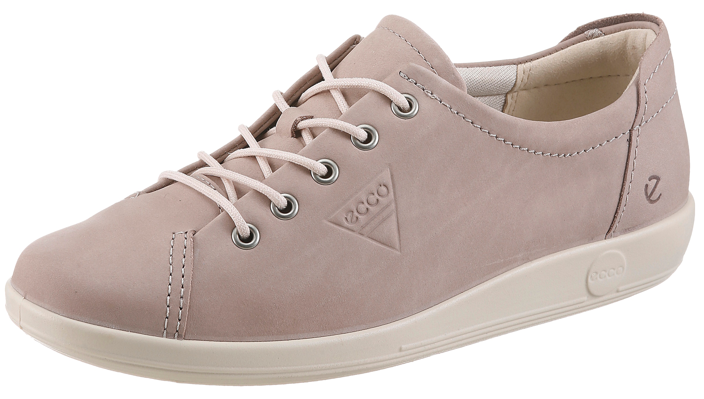 Ecco Schnürschuh »Ecco Soft 2.0«  , Freizeitschuh, Halbschuh, Schnürschuh mit dezenter Logo Prägung