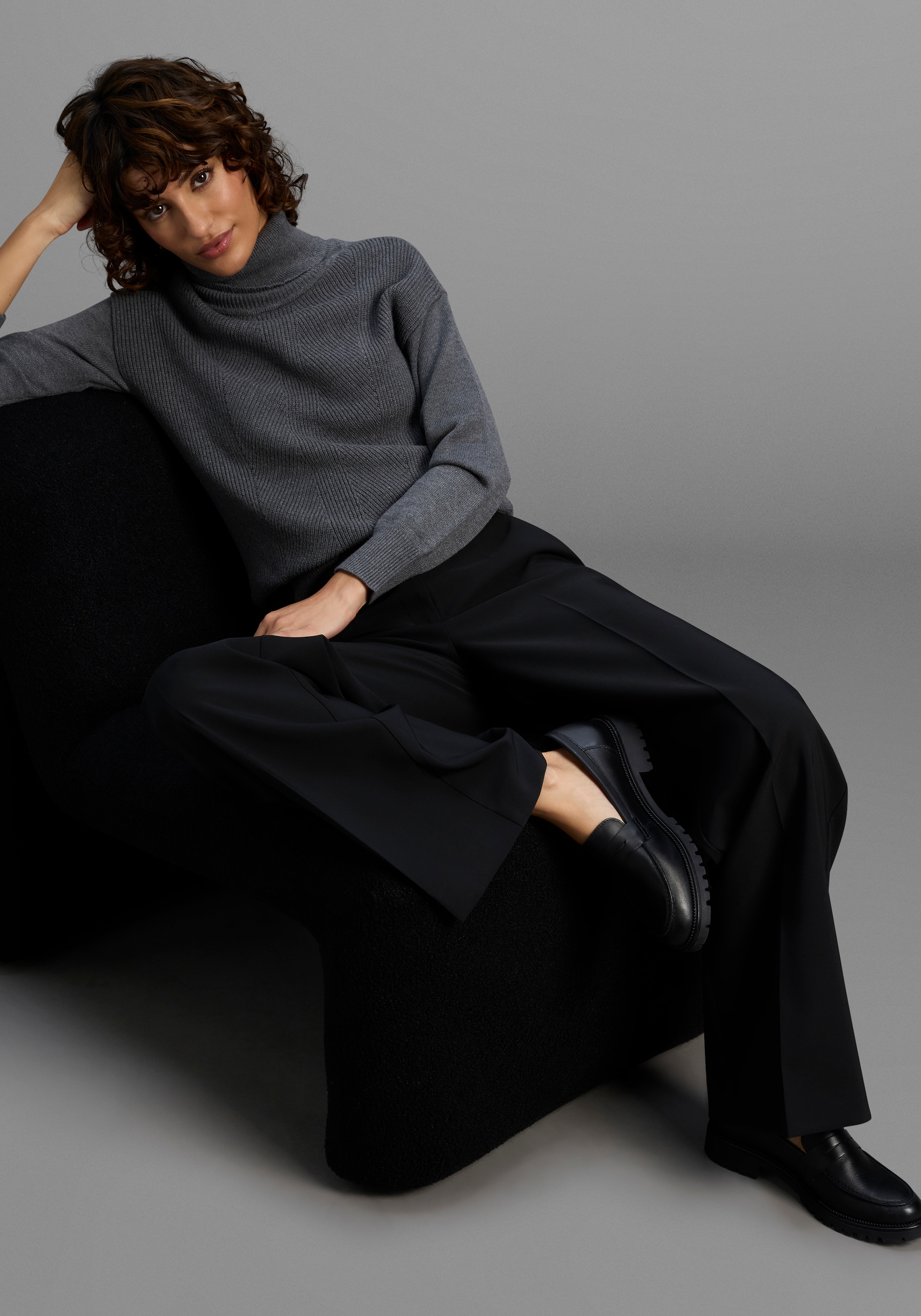 Laura Scott Pull à col roulé kuscheliger Winterstrick in lässiger Form - NEUE KOLLEKTION