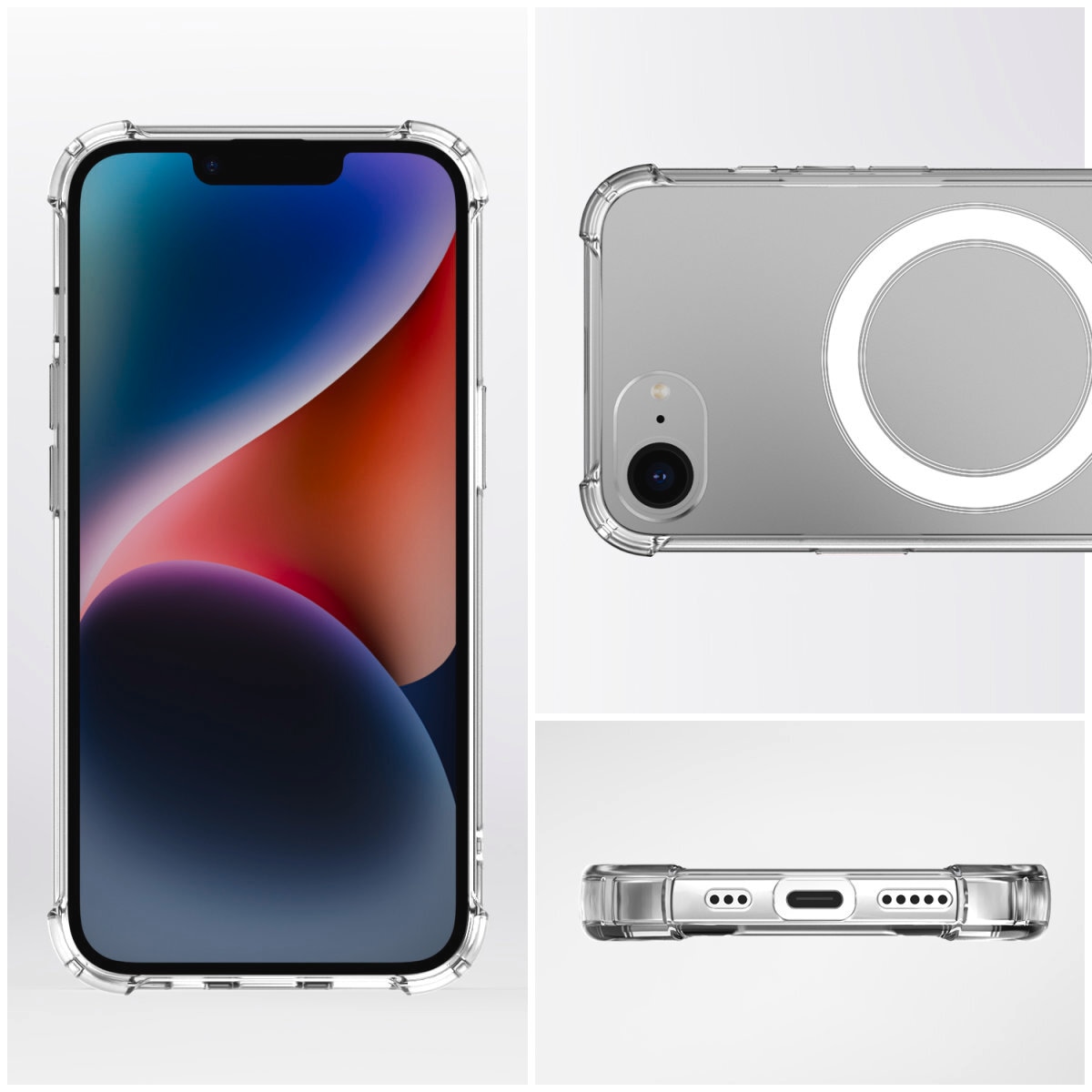 4smarts Handyhülle »Hybrid Case Ibiza für Apple iPhone SE (4. Gen)«, Backcover, Schutzhülle, Handyschutzhülle, Case, Schutzcase, stossfest