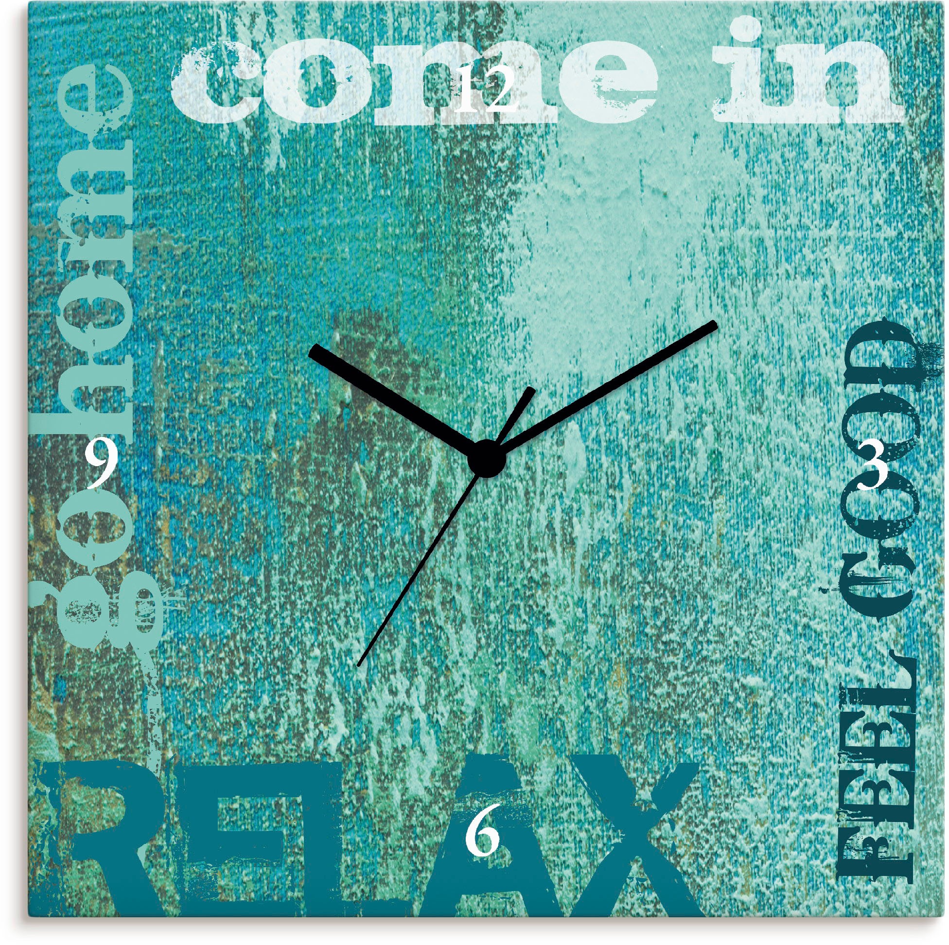 Image of Artland Wanduhr »Herein«, lautlos, ohne Tickgeräusche, nicht tickend, geräuschlos - wählbar: Funkuhr o. Quarzuhr, moderne Uhr für Wohnzimmer, Küche etc. - Stil: modern bei Ackermann Versand Schweiz