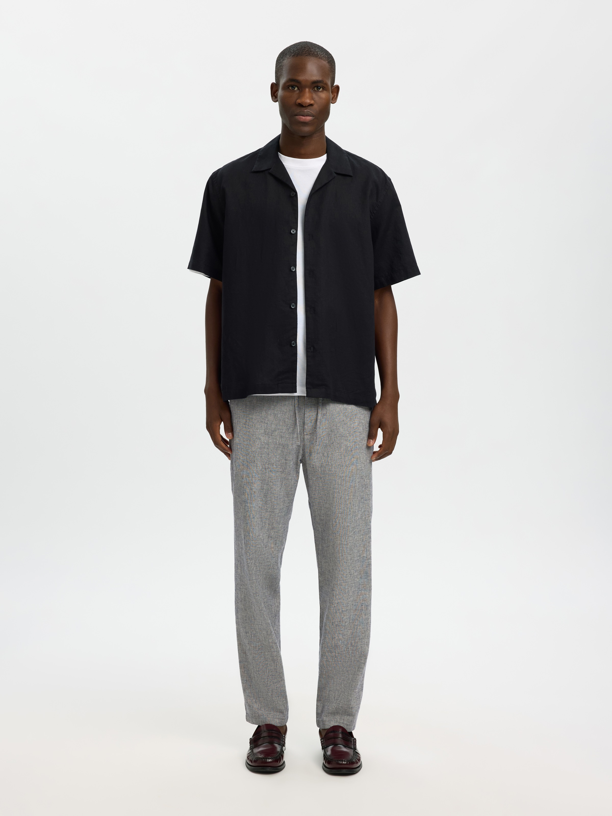 SELECTED Chinohose »SLH172-SLIMTAPE BRODY LINEN PANT NOOS«  Baumwollmischung, slim fit