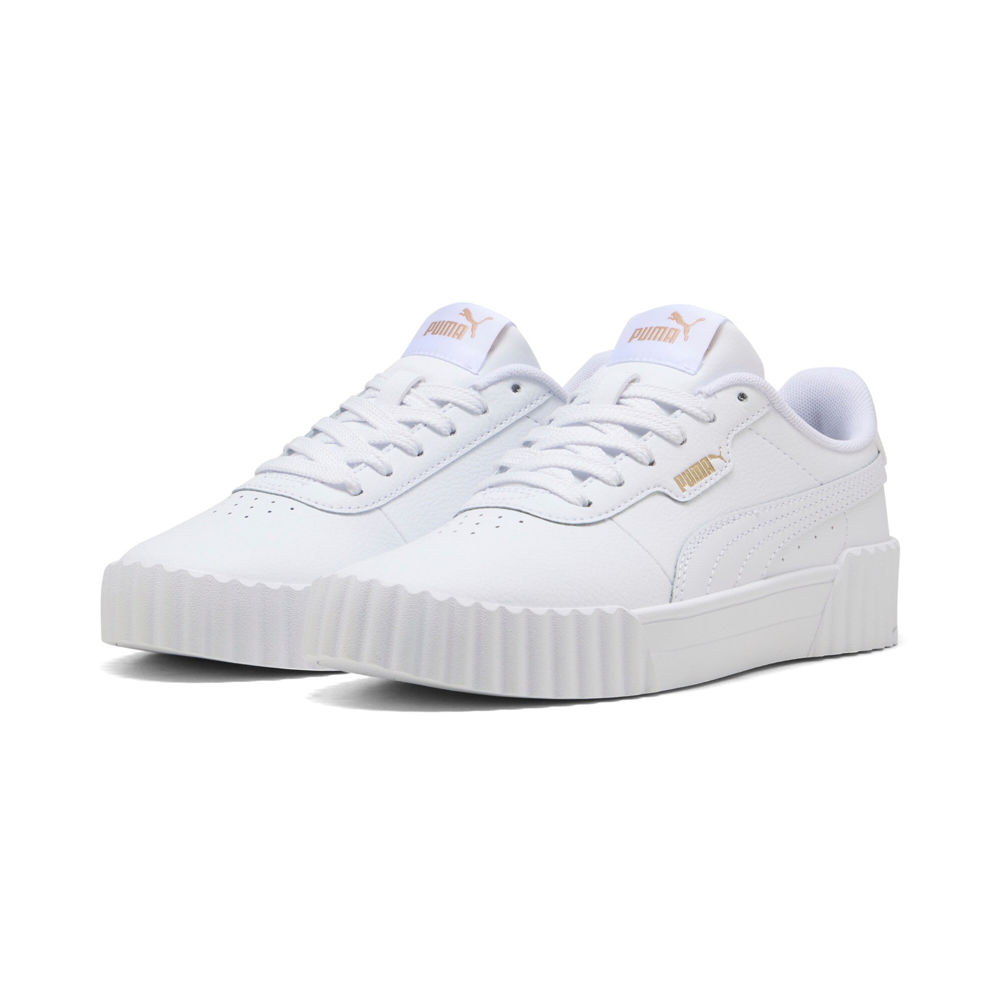 Image of PUMA Sneaker "CARINA 30 JR" mit Schnürung, leicht profiliertes Laufsohlenprofil, für Jugendliche