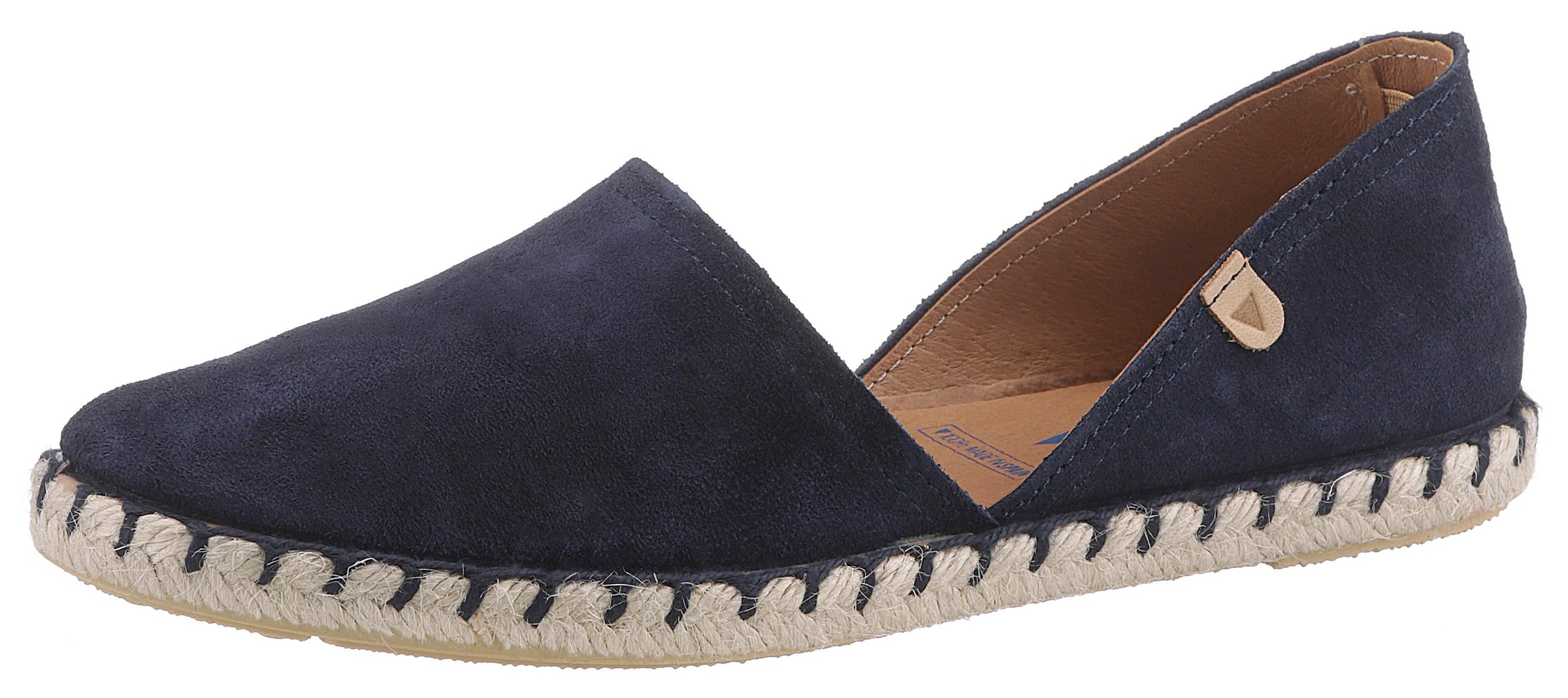 VERBENAS Espadrille, Strandschuh, Sommerschuh, Loafer aus Veloursleder