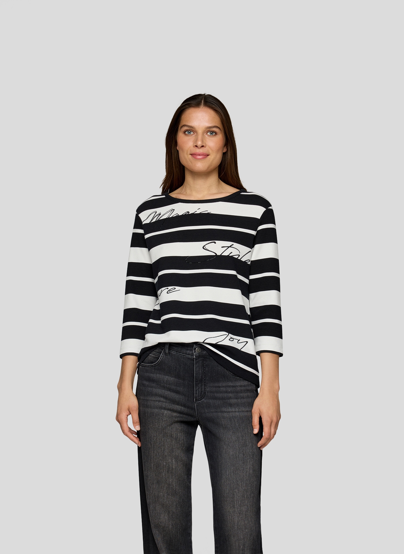 Image of Rabe 3/4-Arm-Shirt mit Schriftzug