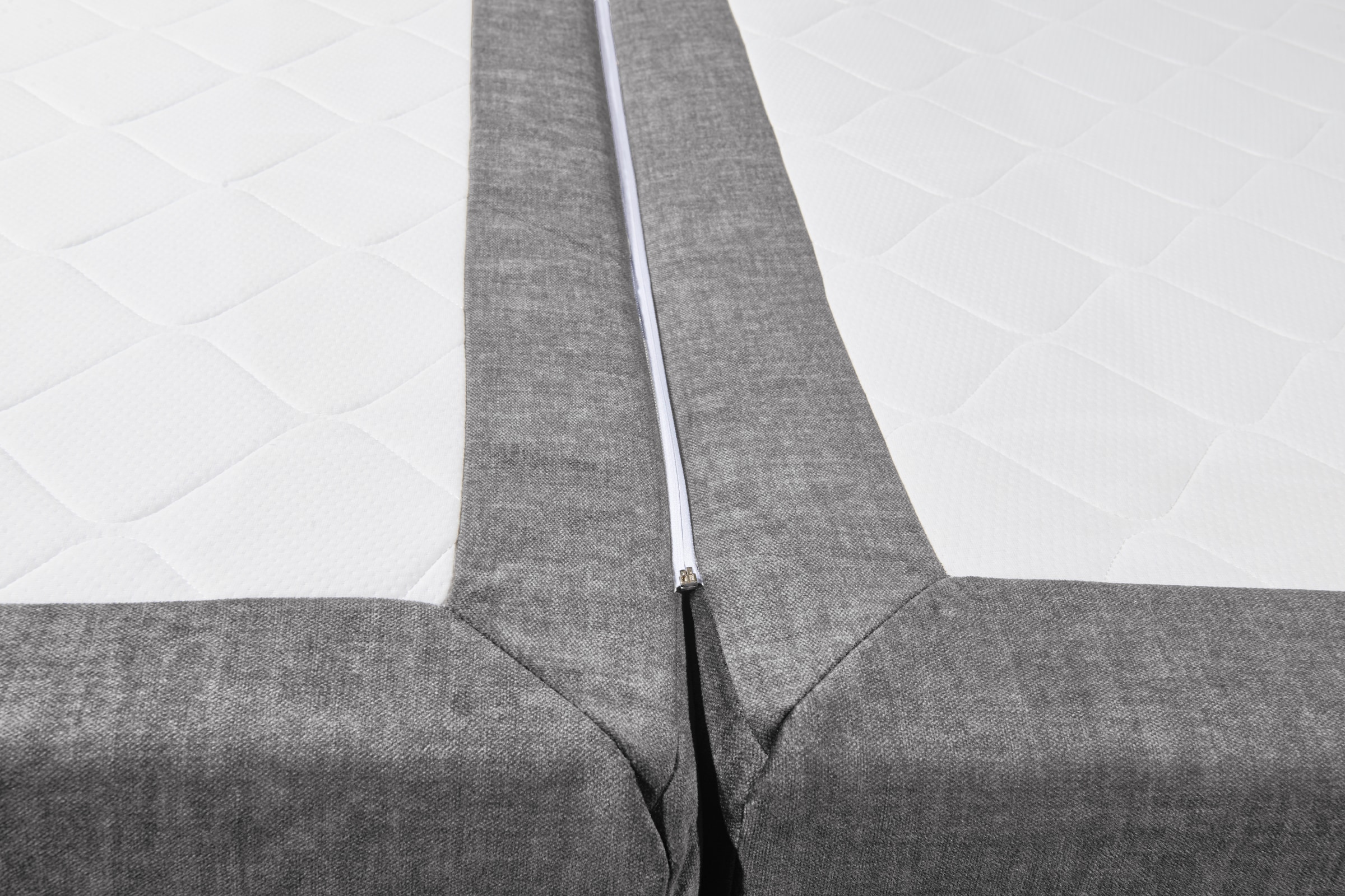 ED EXCITING DESIGN Boxspringbett »Fanes mit Komforteinstiegshöhe von 73cm«, erhältlich in 180x200cm, inkl. Bettkasten und 7cm Visco-Topper
