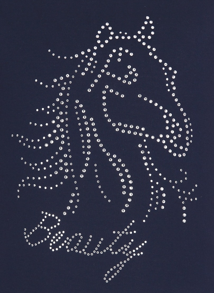 Trigema T-Shirt »TRIGEMA T-Shirt mit Glitzer-Pferd«, (1 tlg.)