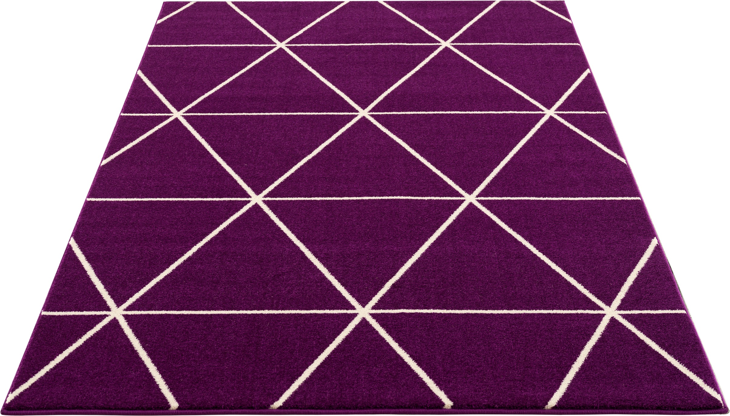 Image of DELAVITA Teppich »Morten«, rechteckig, 17 mm Höhe, geometrische Muster, Kurzflor, weich, idealer Teppich für Wohnzimmer, Schlafzimmer bei Ackermann Versand Schweiz