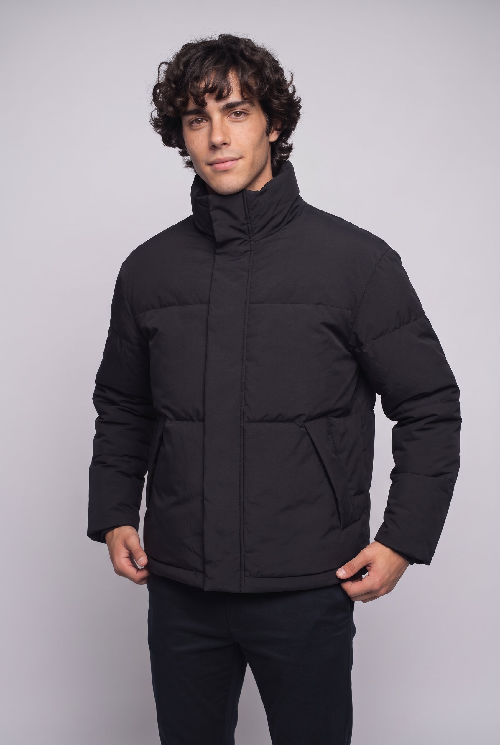 Jack & Jones Veste matelassée »JJESOHO PUFFER COLLAR AW26 SN« fibre synthétique, coupe régulière