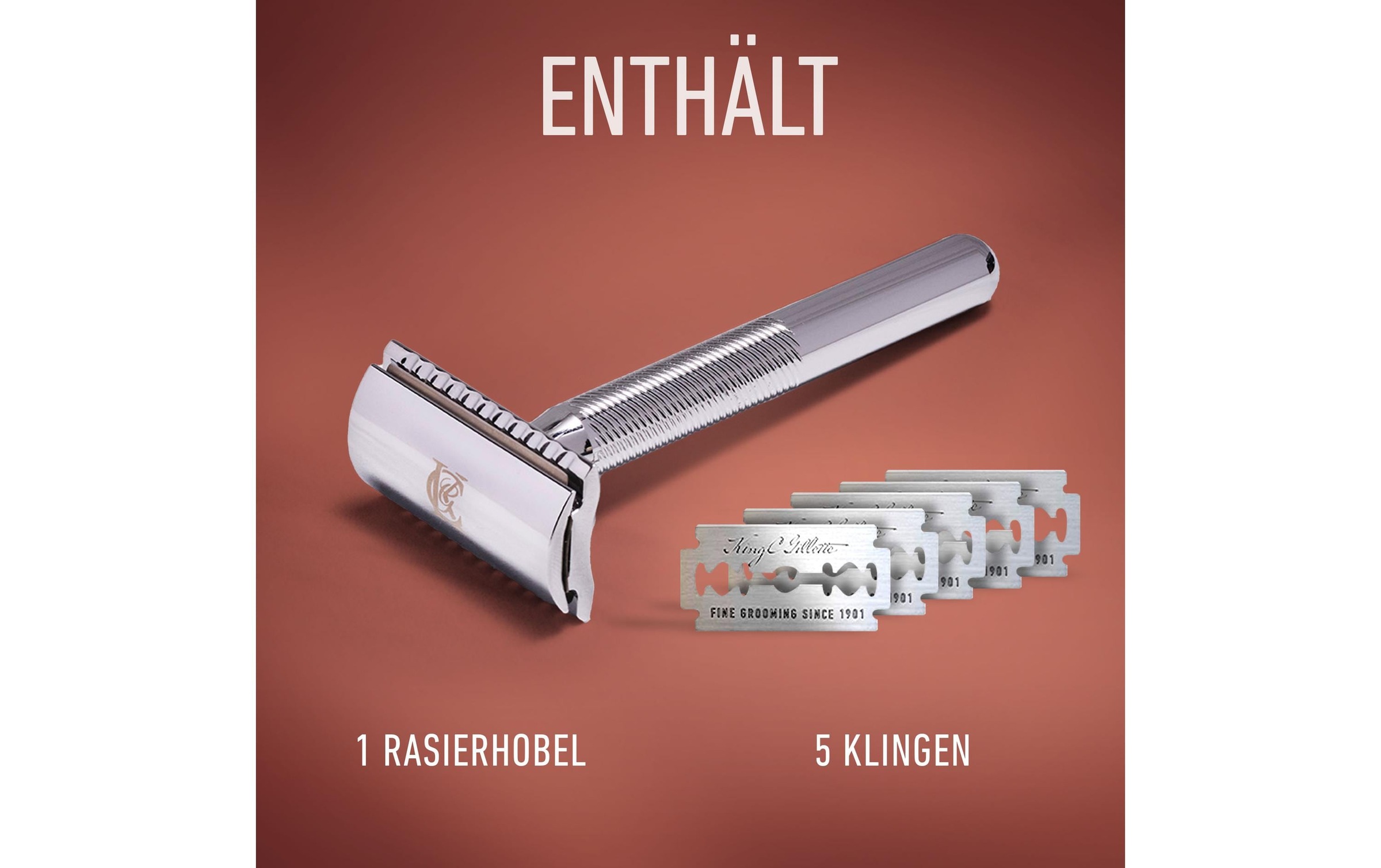   Nassrasierer »King C. 5 Klingen 1 Rasierer + 5 Klingen«