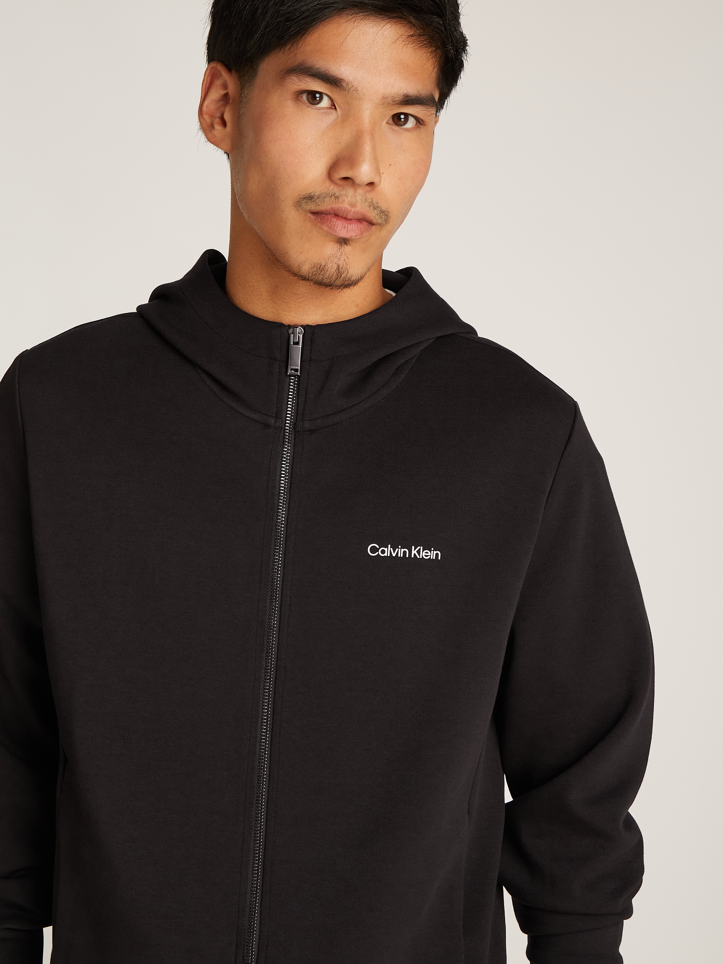 Calvin Klein Sweatjacke »MICRO LOGO REPREVE HOODIE JACKET«, mit Logoschriftzug