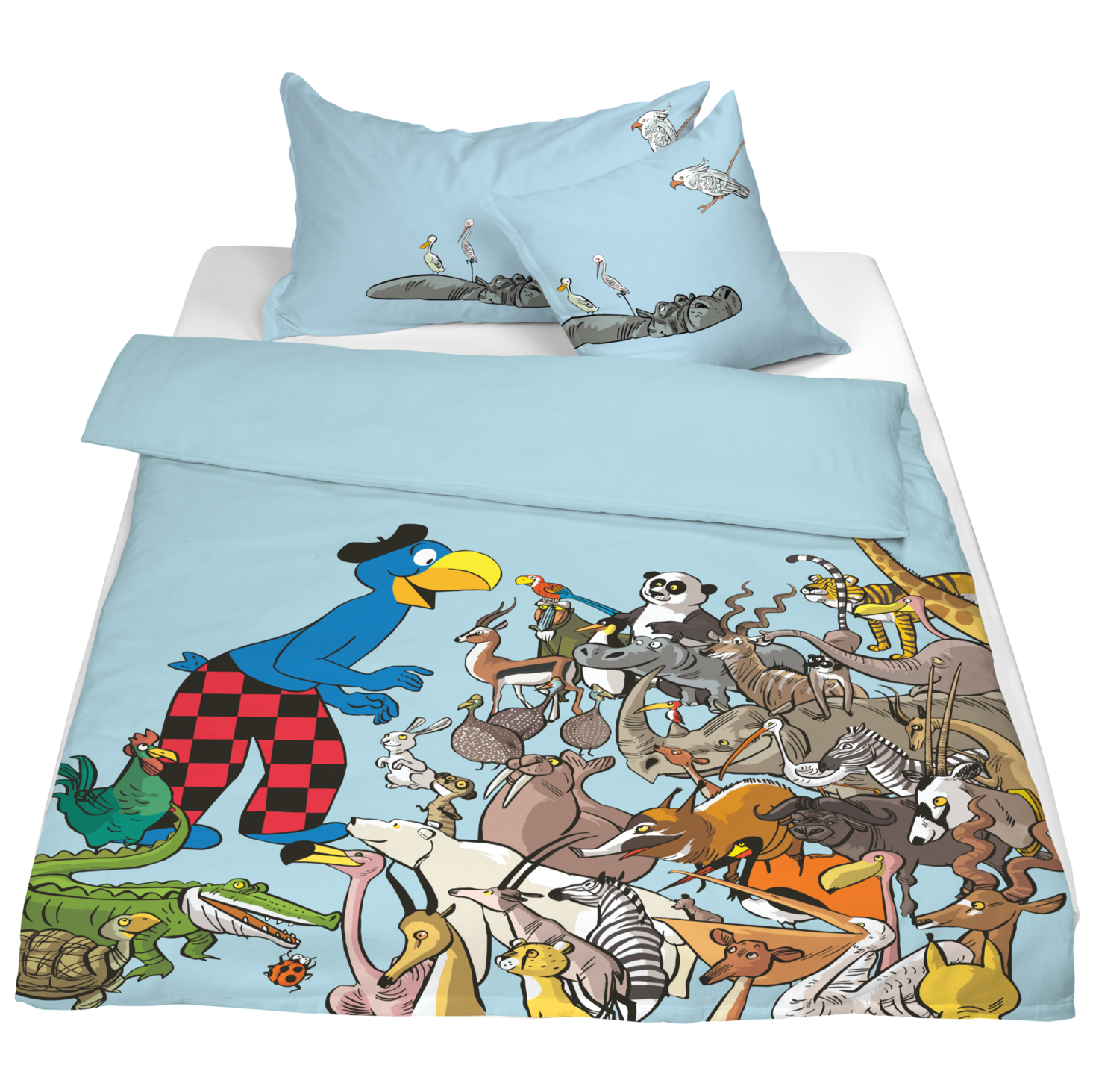 Globi Kinderbettwäsche »Globi Tiere« 2 tlg. tlg.