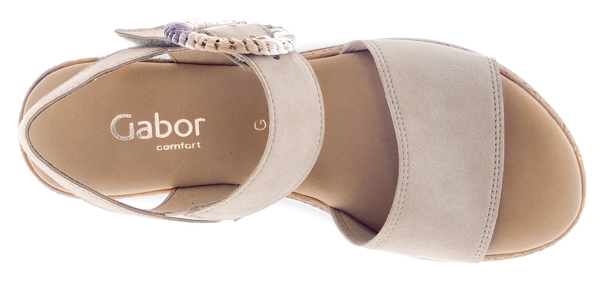 Gabor Sandales compensées »GENUA«  , Sommerschuh, Riemchensandale, Komfortschuh in Weite G (=weit)