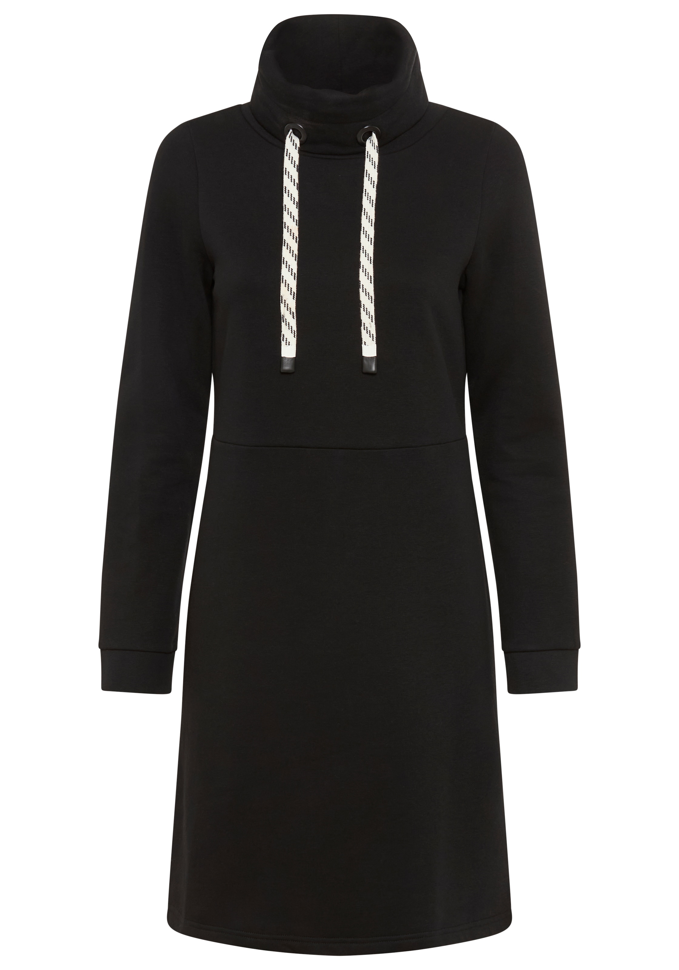 Laura Scott Sweatkleid, Weiche Baumwollmischung mit Stehkragen und Kordel