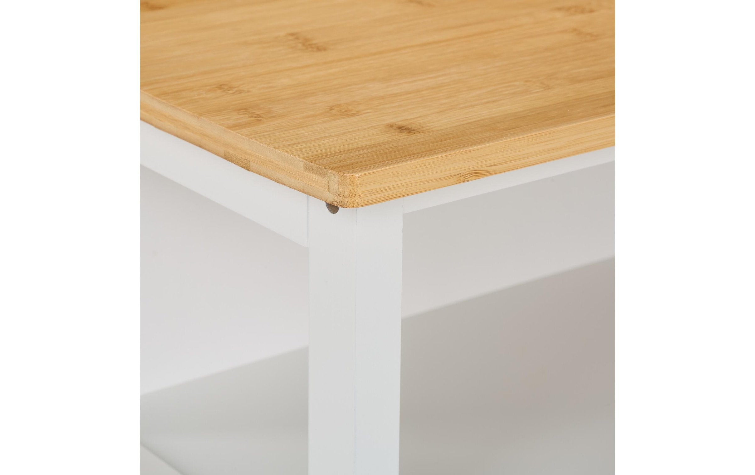 relaxdays Chariot de cuisine »mit Weinregal 80 x 65 x 35 cm«