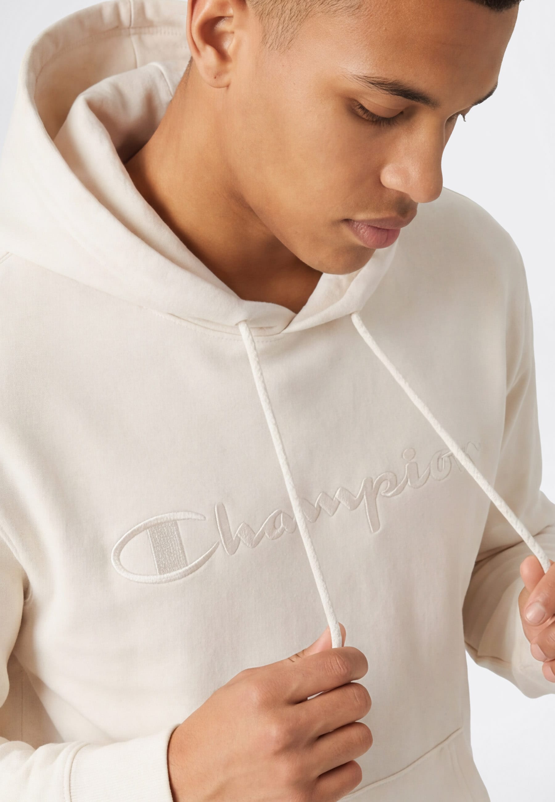 Champion Sweat à capuche »ICONS TONAL Terry Hoodie with Big Logo«, avec capuche, design manches longues, en coton et polyester
