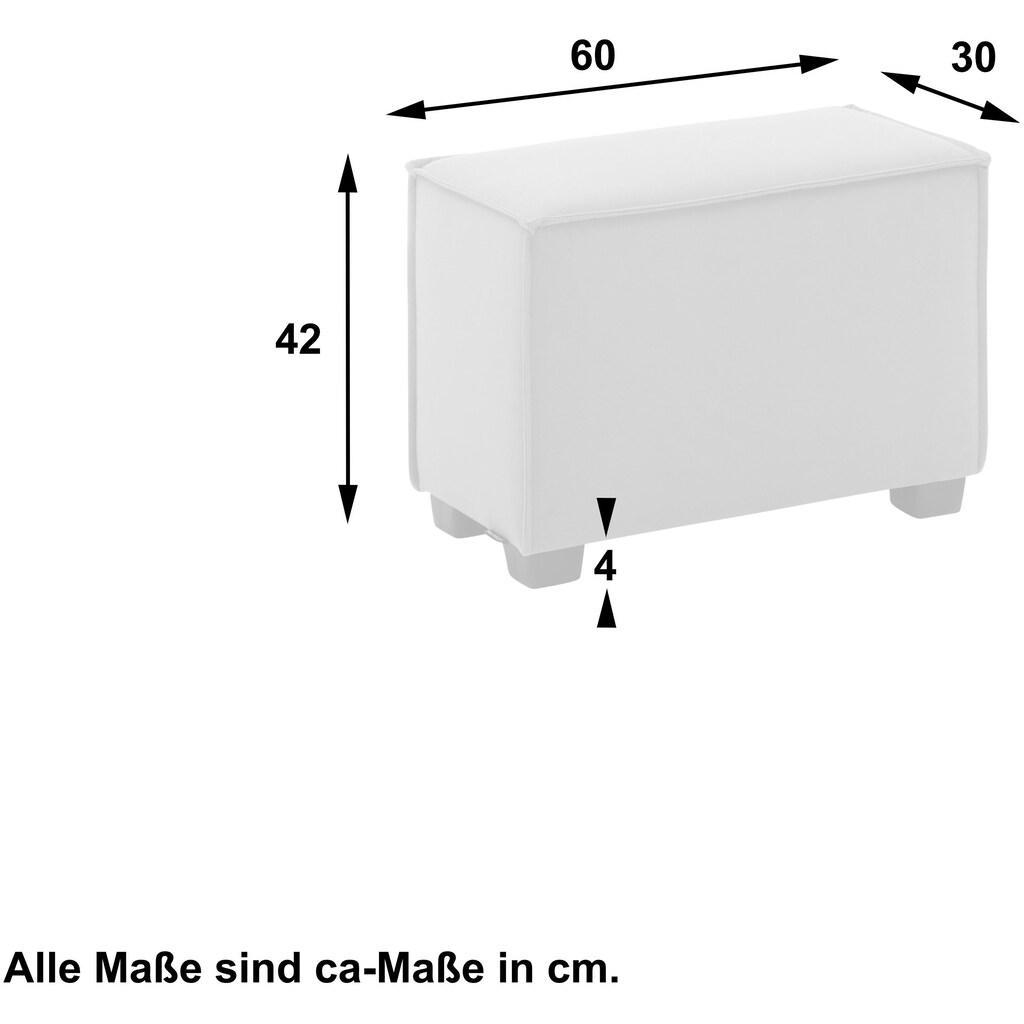 Max Winzer® Sofaelement »MOVE«, Einzelelement 60/30/42 cm, individuell kombinierbar