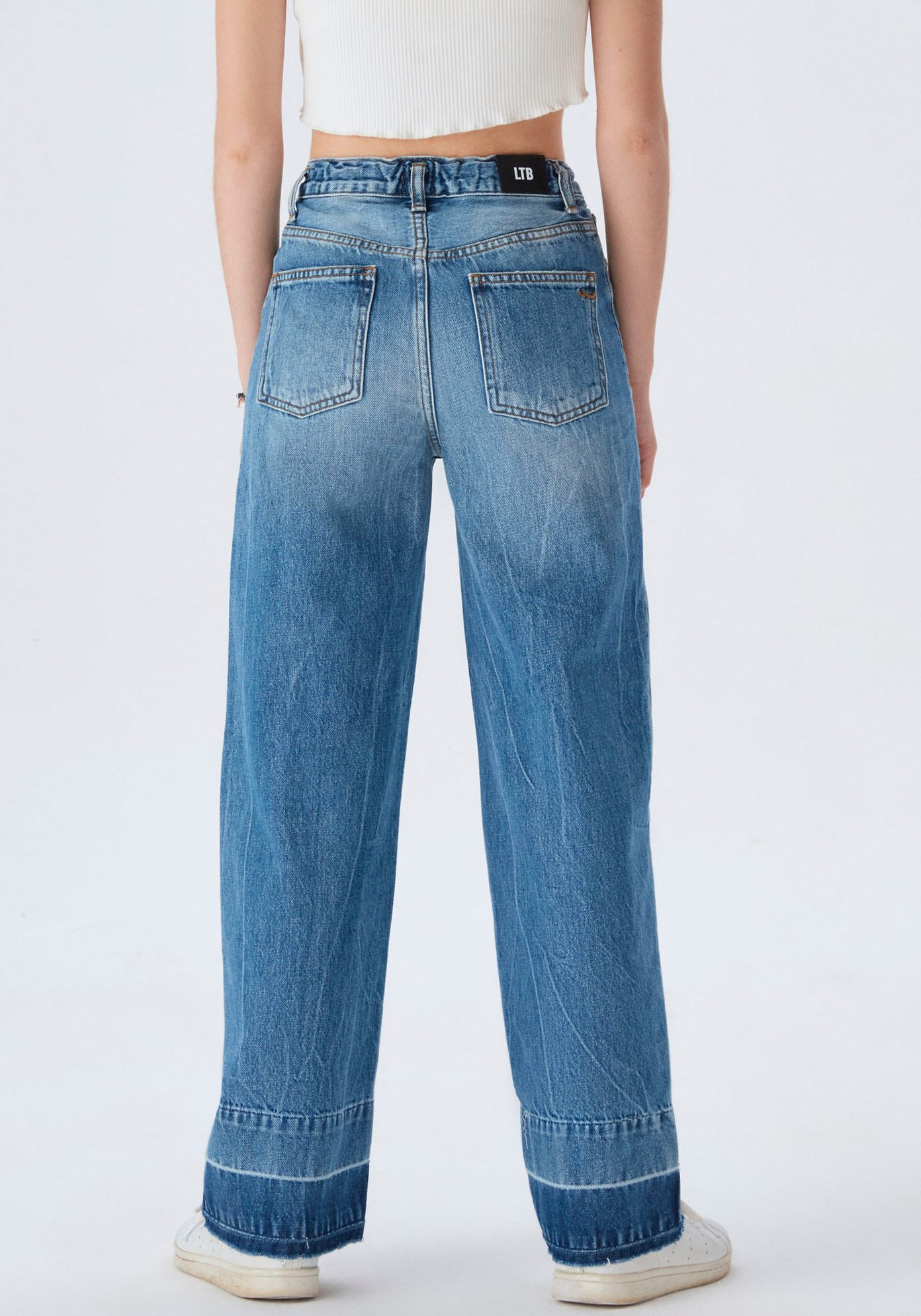 LTB Weite Jeans »FELICIA«, mit Destroyed-Effekten, for GIRLS
