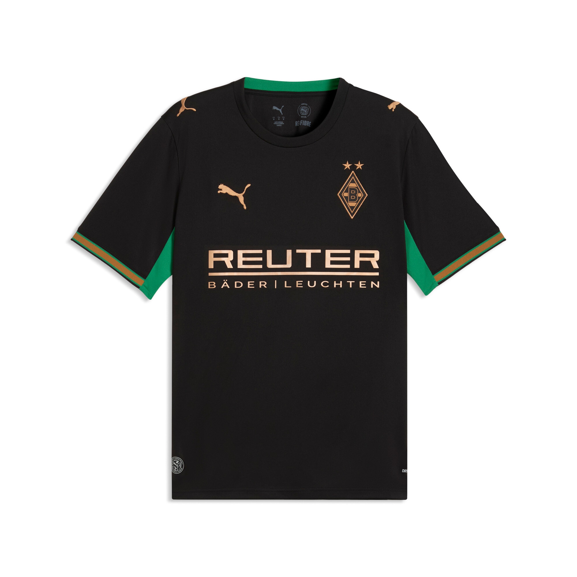 PUMA Fussballtrikot »BMG AWAY JERSEY REPLICA« mit DryCELL-Technologie, atmungsaktiv, mit Rundhalsausschnitt