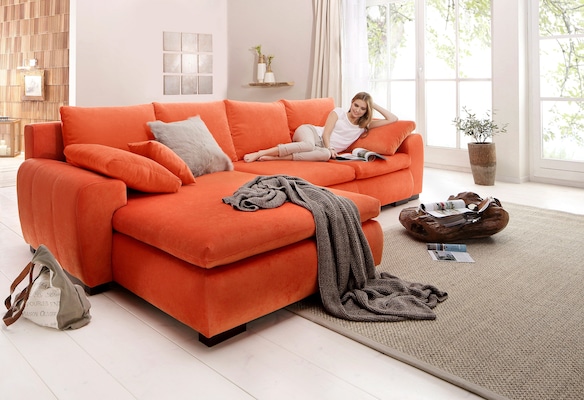 nachhaltiges Sofa in Orange