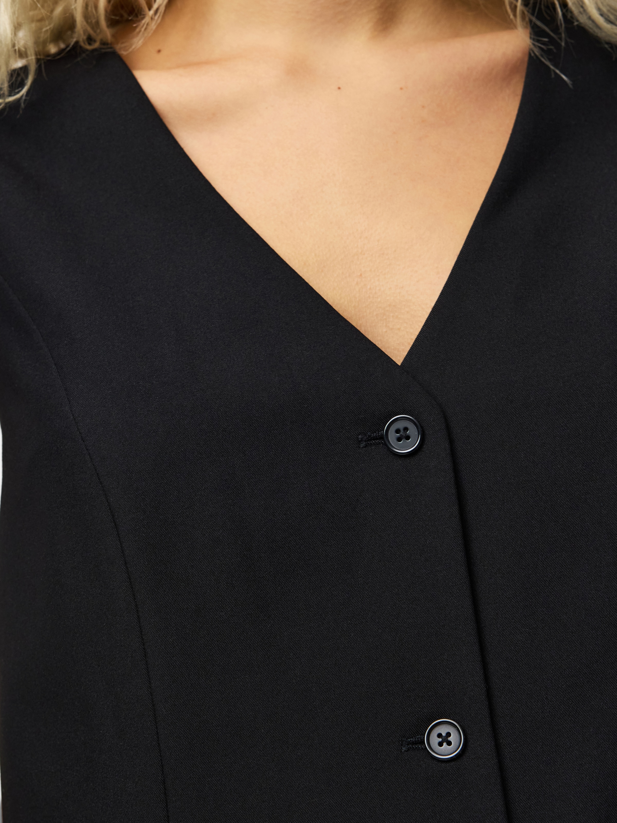 pieces Gilet de costume »PCBOSELLA VEST NOOS BC« mélange de matériaux
