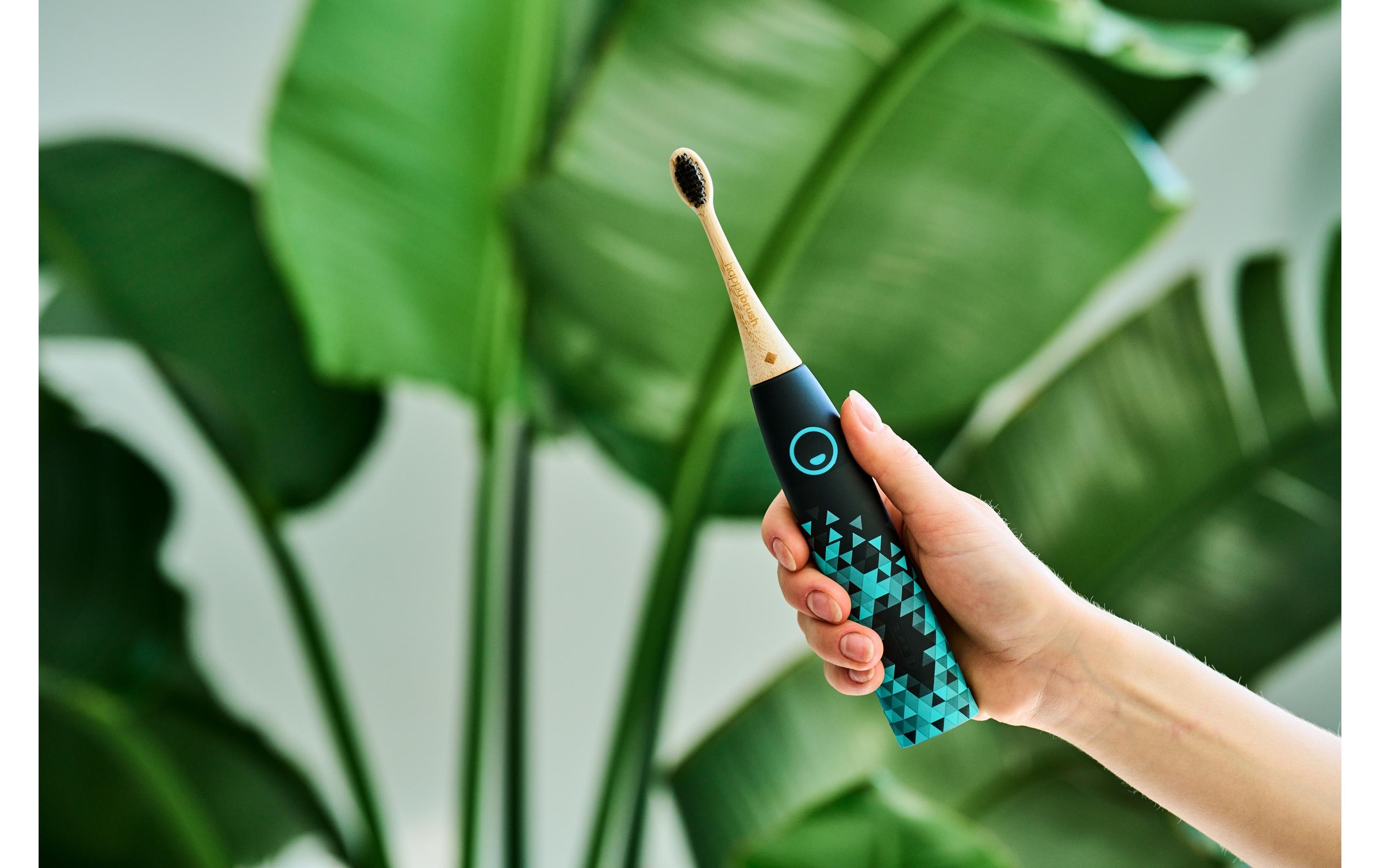 happybrush Aufsteckbürste »Bambus V3 3 Stück«