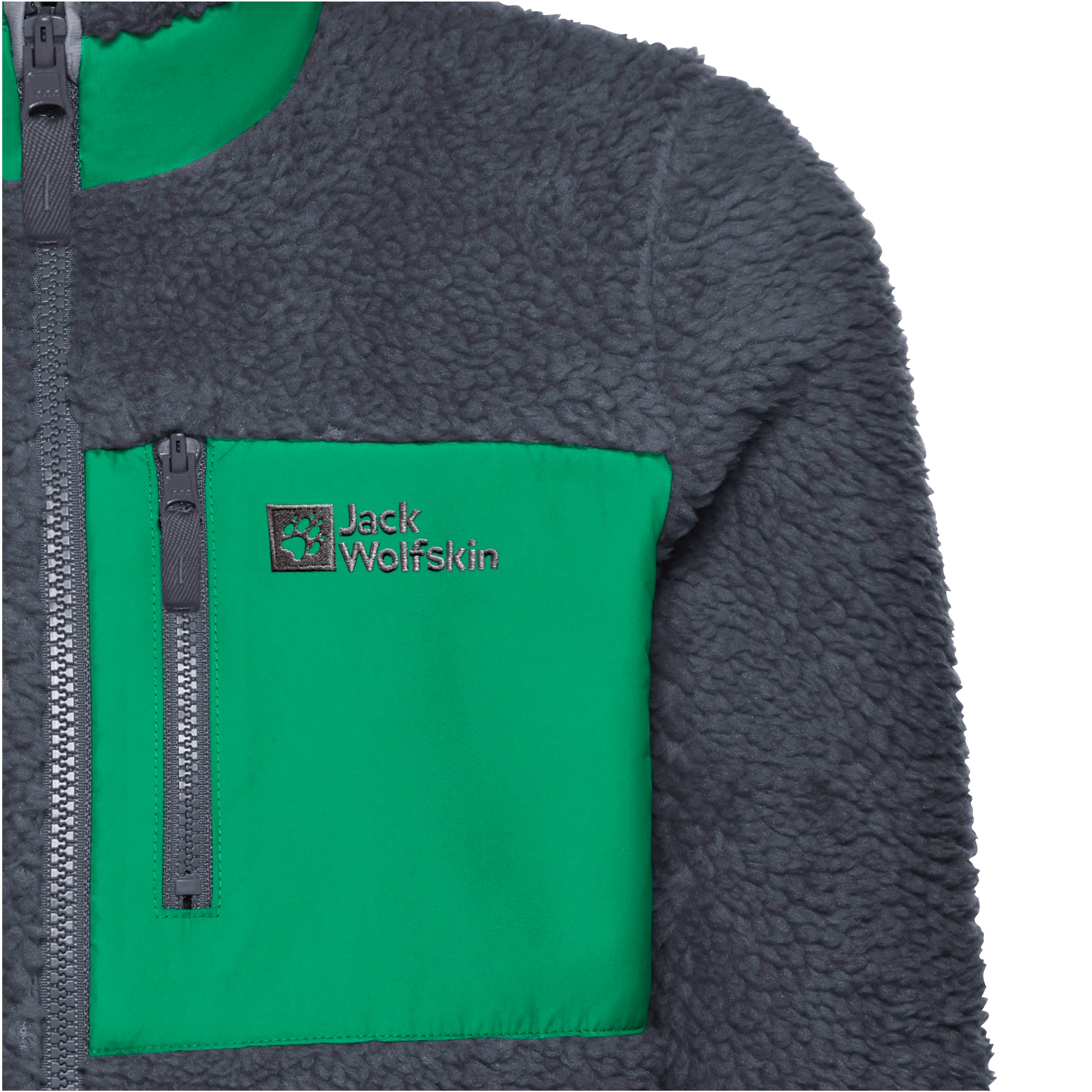 Jack Wolfskin Fleecejacke »ICE CURL JACKET K«, Wärmend, winddicht, Übergangsjacke