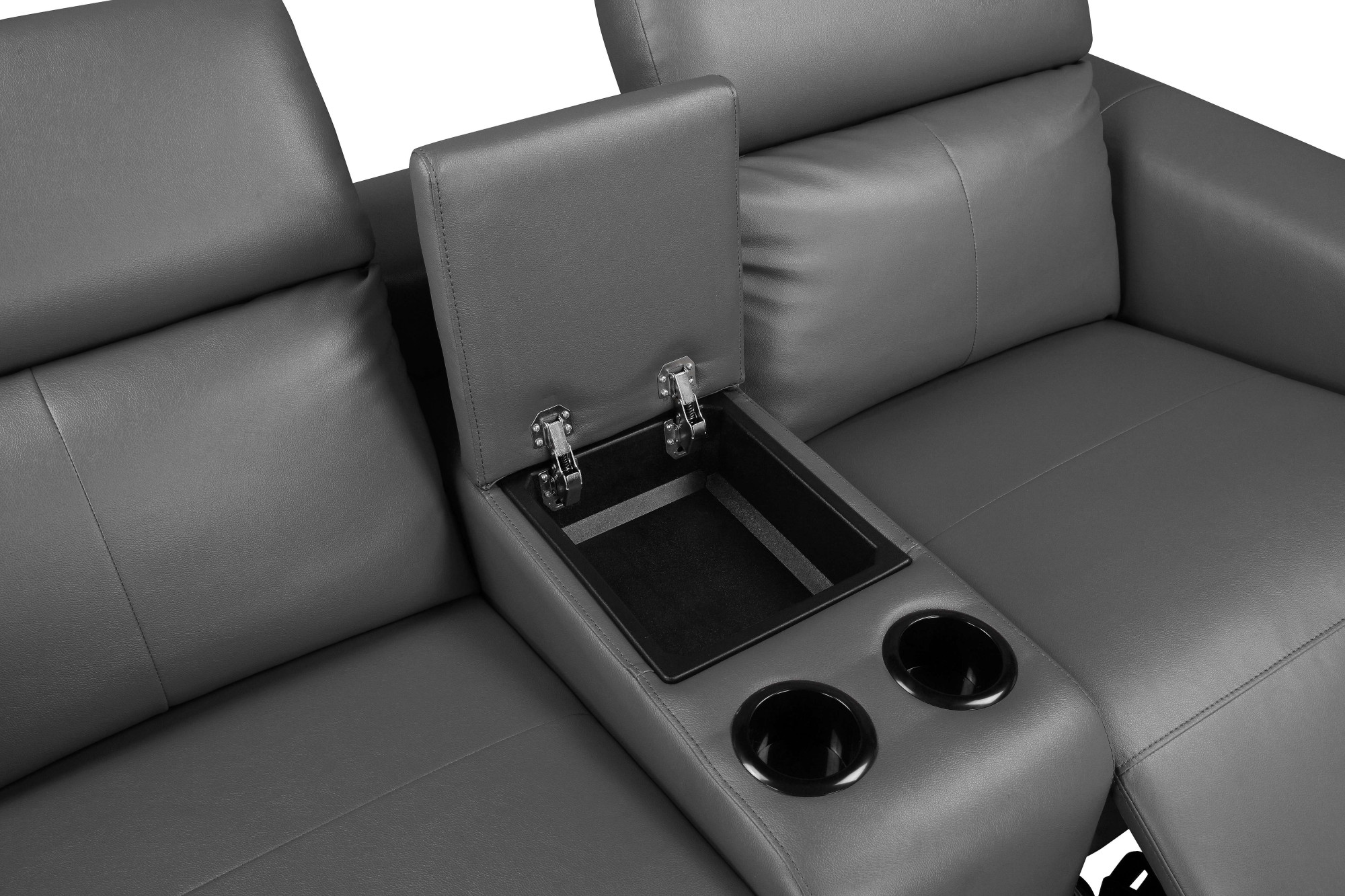 GOODproduct 2-Sitzer »LUND,Lederoptik, Kinosofa, Relaxfunktion, TV-Sessel, man./elektrisch« elektri. mit USB-A, Kopfteilverstellung, Getränkehalter u. Staufach