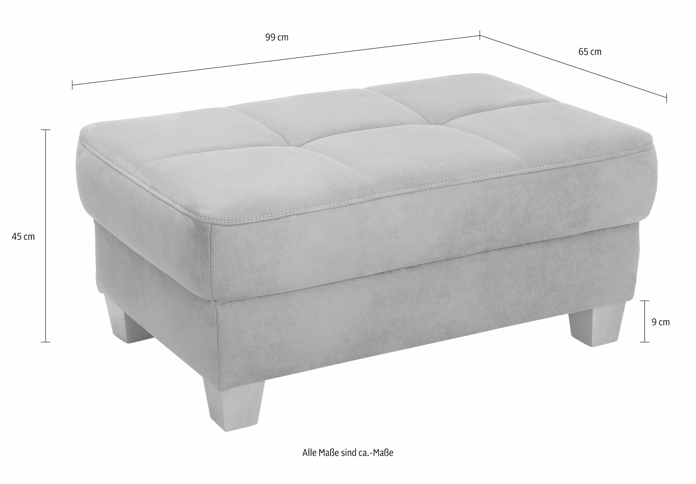 Home affaire Tabouret »Puccini« mit Kontrastnaht