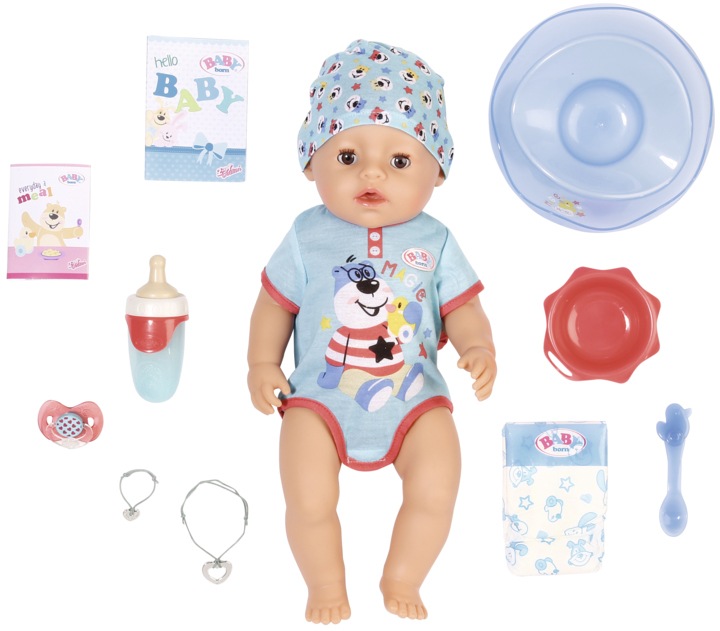 Image of Baby Born Babypuppe »Magic Boy, 43 cm«, (Set, 13 tlg.), mit 10 lebensechten Funktionen bei Ackermann Versand Schweiz