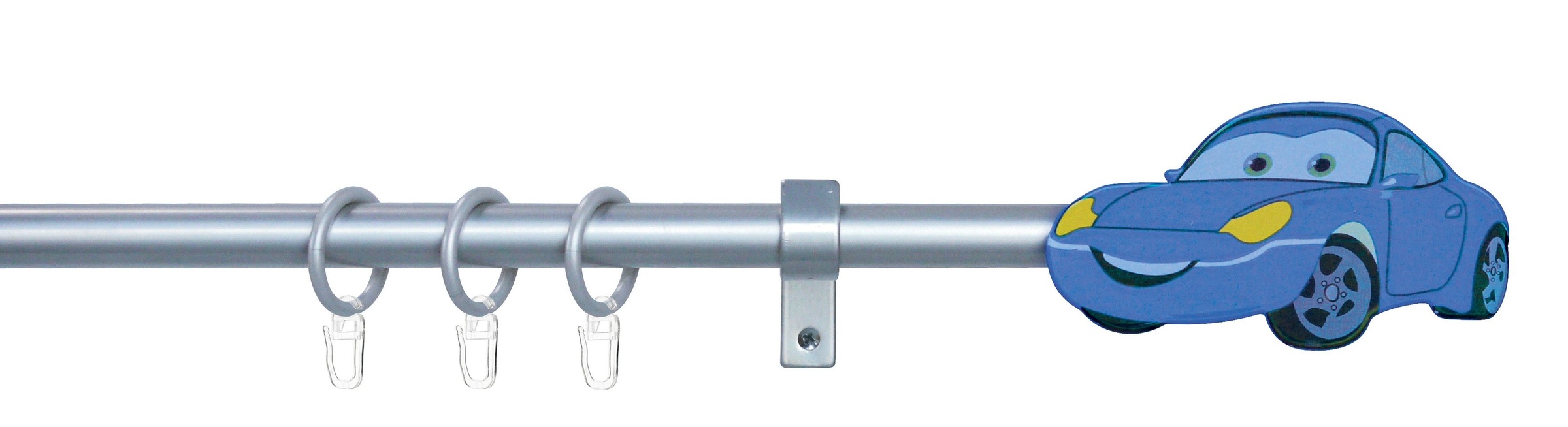 Image of Good Life Gardinenstange »Racer«, 1 läufig-läufig, ausziehbar, silberfarben-blau bei Ackermann Versand Schweiz