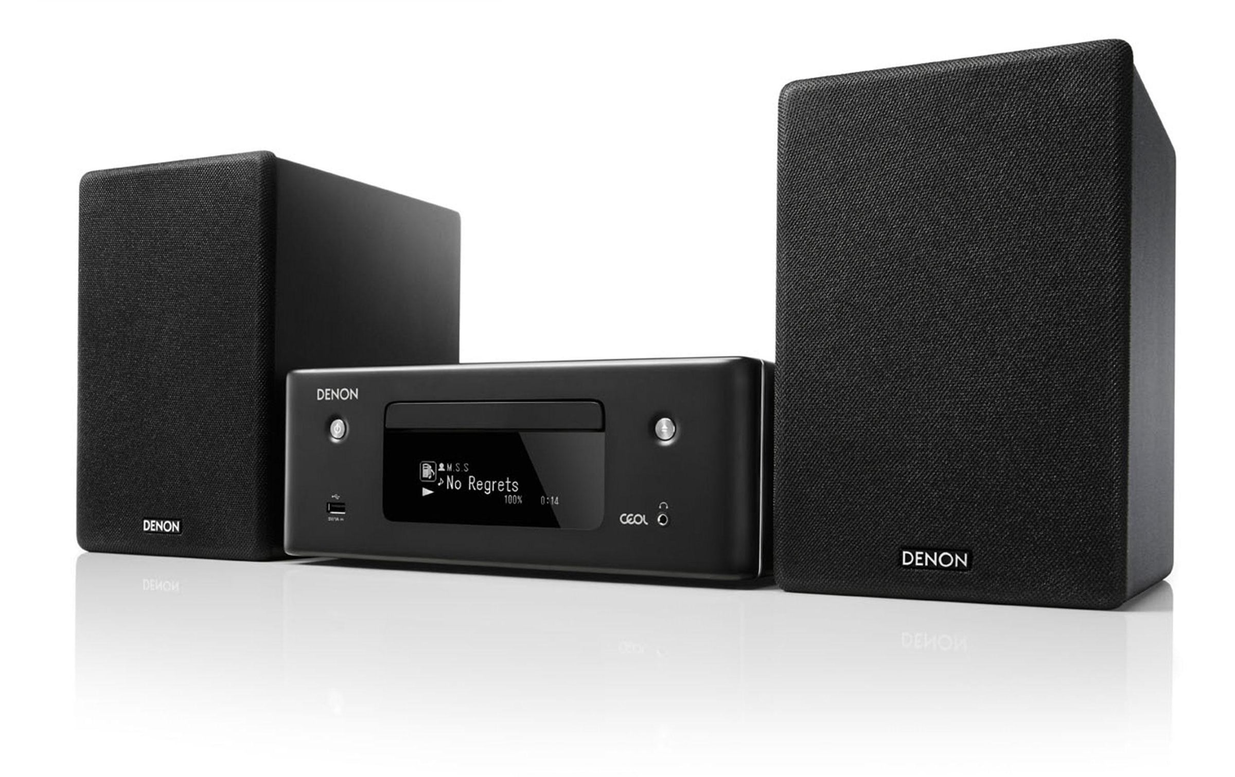 Denon Stereoanlage »CEOL N10 Schwarz«, (CD-Bluetooth-WLAN AM-Tuner-FM-Tuner-Internetradio)