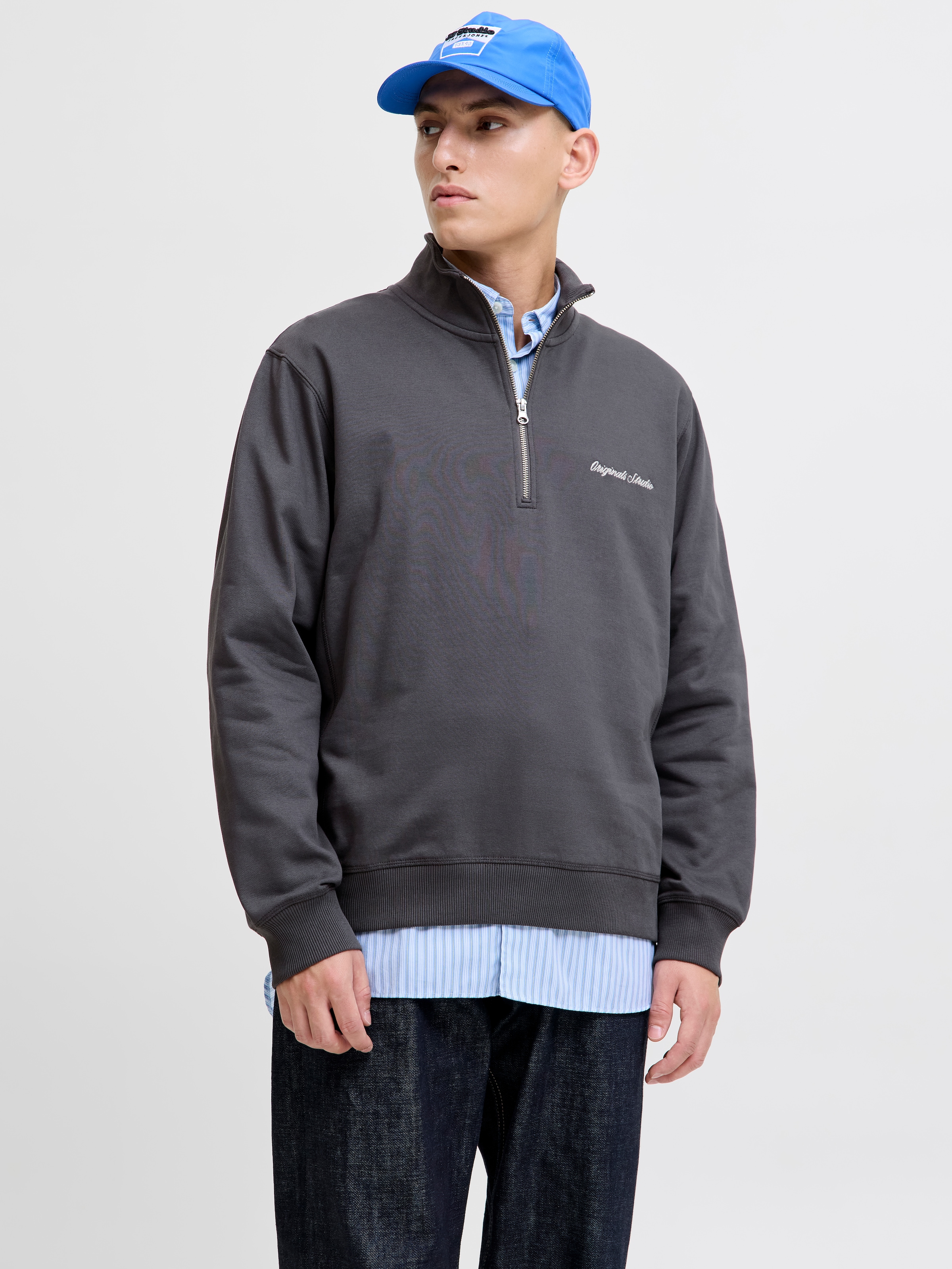 Image of Jack & Jones Sweatshirt "JORNORREBRO EMB SWEAT HIGH NECK SN"