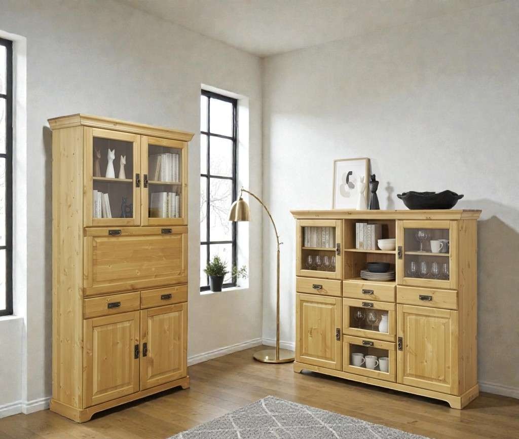 GOODproduct Sekretär »Rügen« aus massiver Kiefer, Breite 94 cm, made in EU