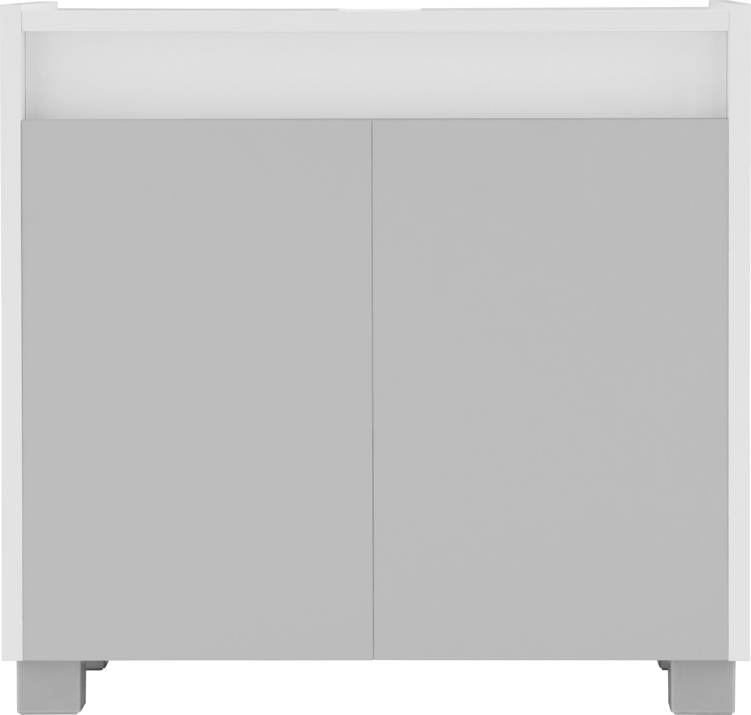 INOSIGN Waschbeckenunterschrank »List«, Breite 56,9 cm, Höhe 54,6 cm, grifflos, Siphonausschnitt