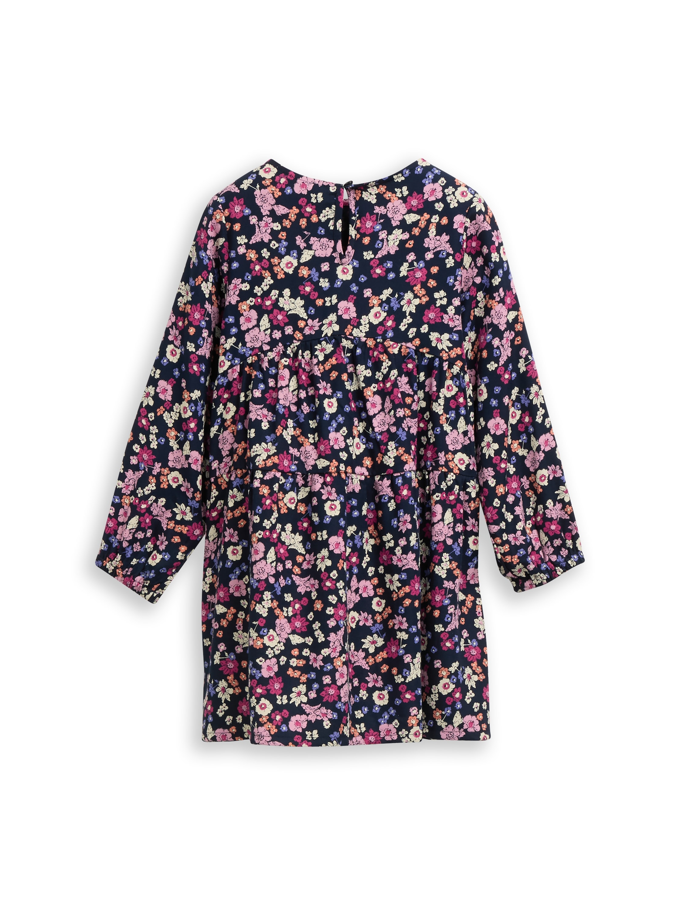TOM TAILOR Robe midi Sans poches mit floralen Allover-Muster
