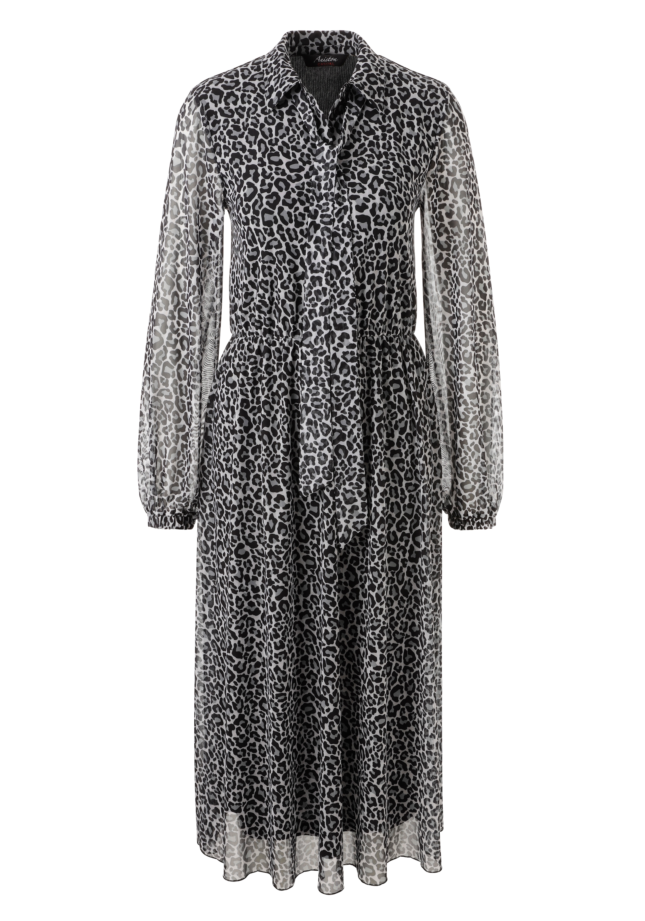 Aniston CASUAL Blusenkleid, mit farbharmonischem Animal-Print - NEUE KOLLEKTION