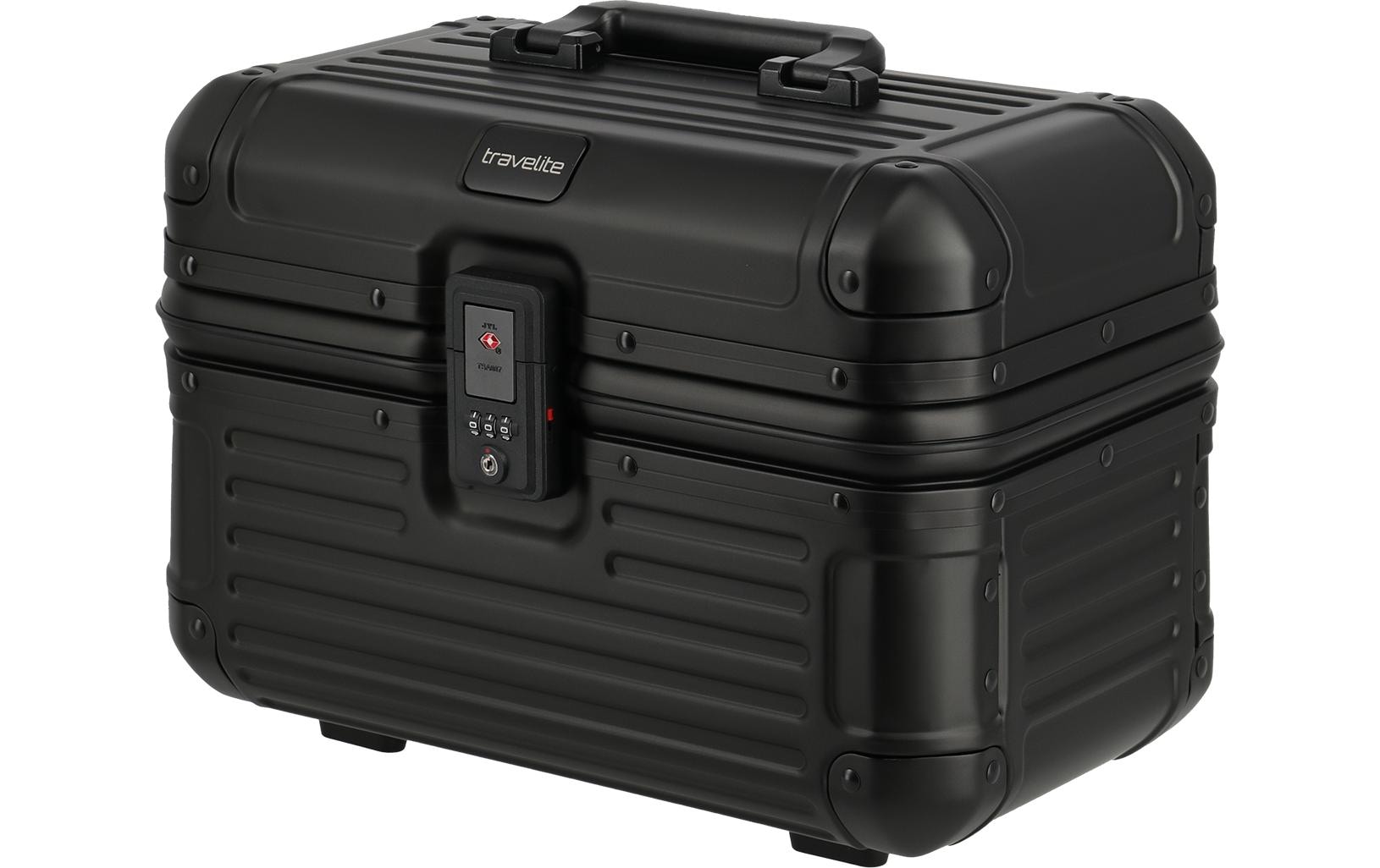 travelite Kosmetikbox »Next Beautycase Alu 19 l Black«